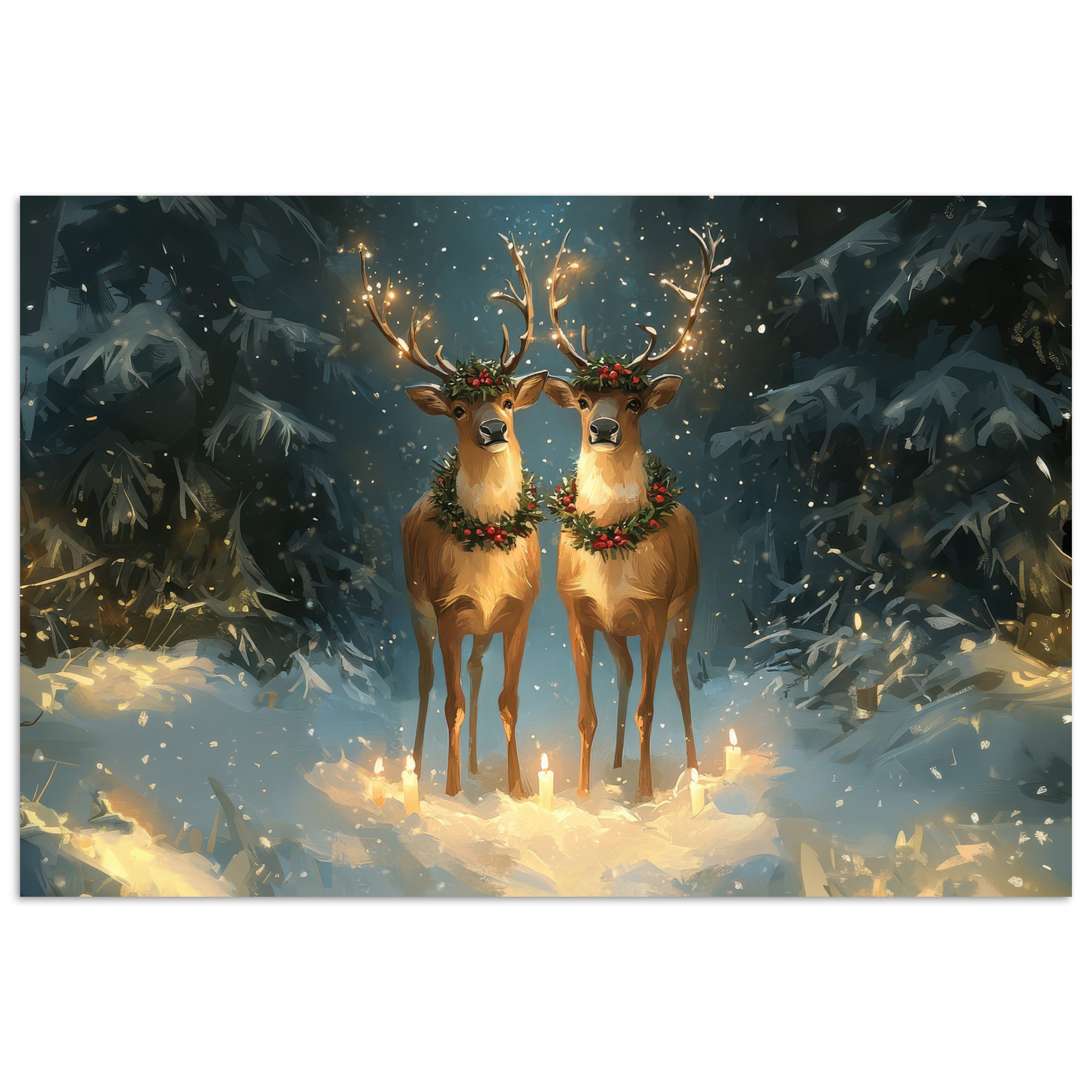 MuchoWow Poster Kiefer-Märchen - Rentier - günstig online kaufen