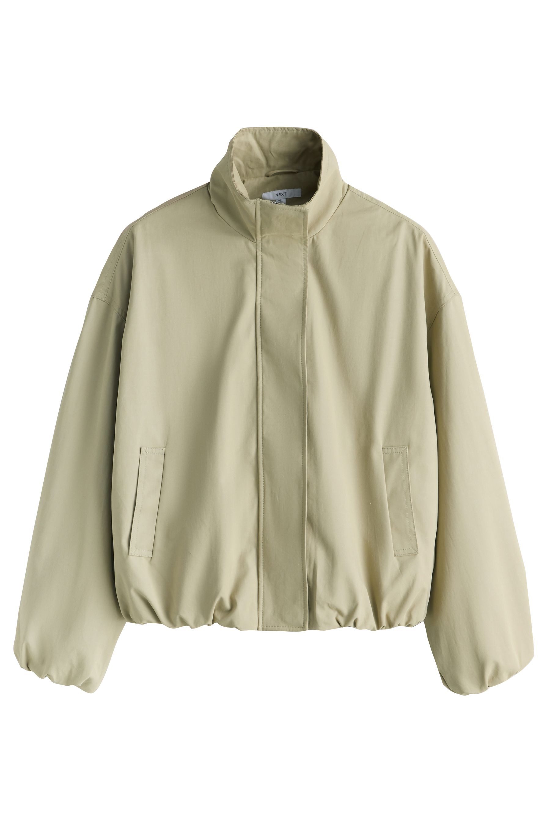 Next Bomberjacke Bomberjacke aus Baumwolle mit Trichterkragen (1-St)
