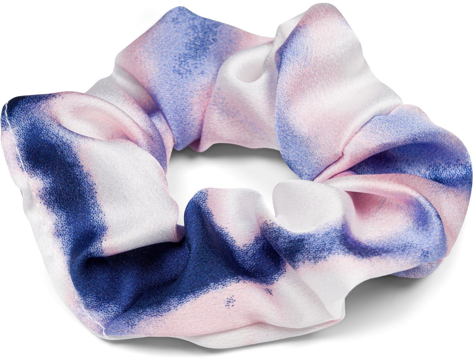 Farbverlauf 1-tlg., Haargummi Dunkelblau-Rose styleBREAKER Batik Haargummi, Scrunchie