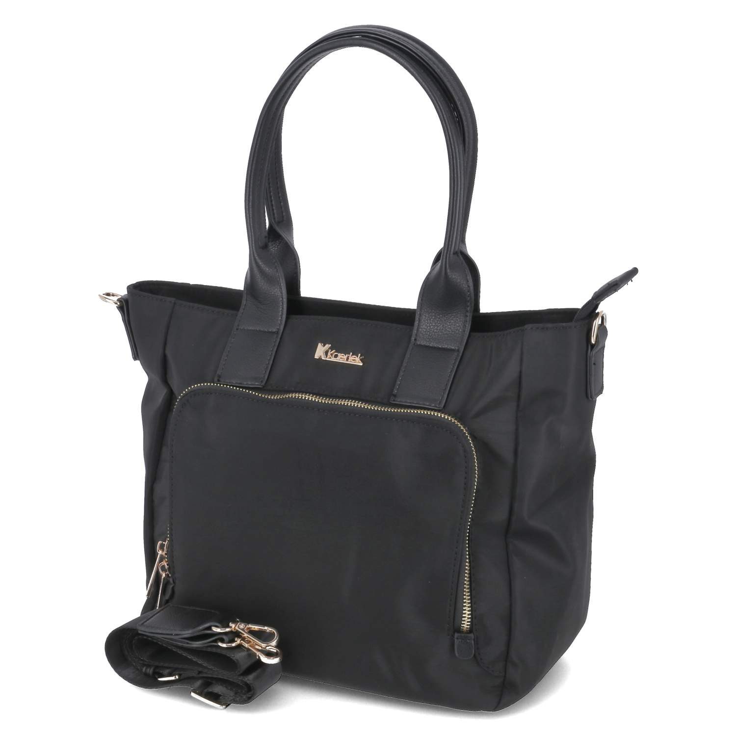 Kaerlek Handtasche Kaerlek 1005803-200 Damen Shopper Textil schwarz