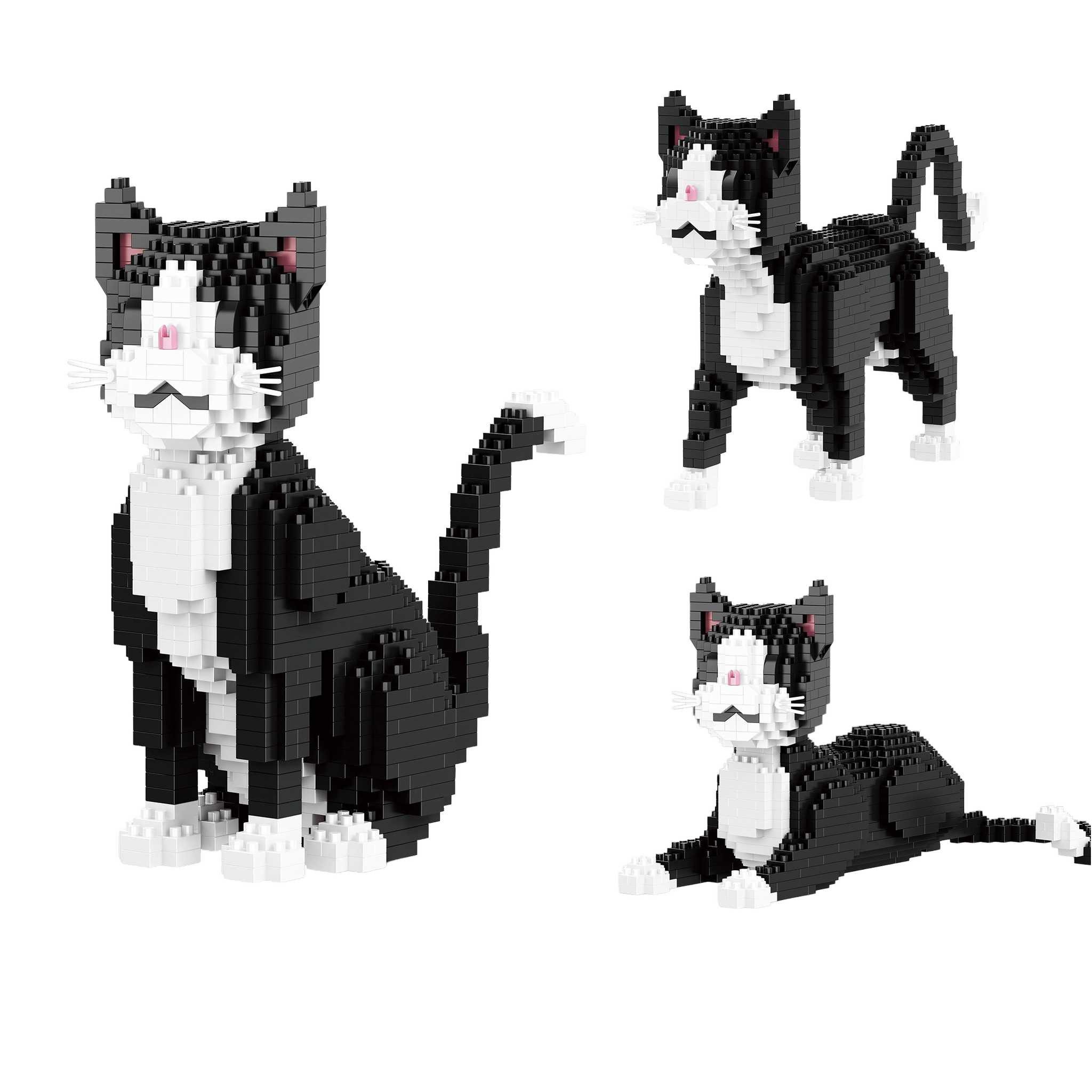 Balody B-16626 - 3in1 Katzen schwarz-weiß (Balody) Spielbausteine