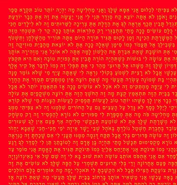 Close Up Poster Erziehungssprüche Poster auf hebräisch 59,4 x 84,1 cm