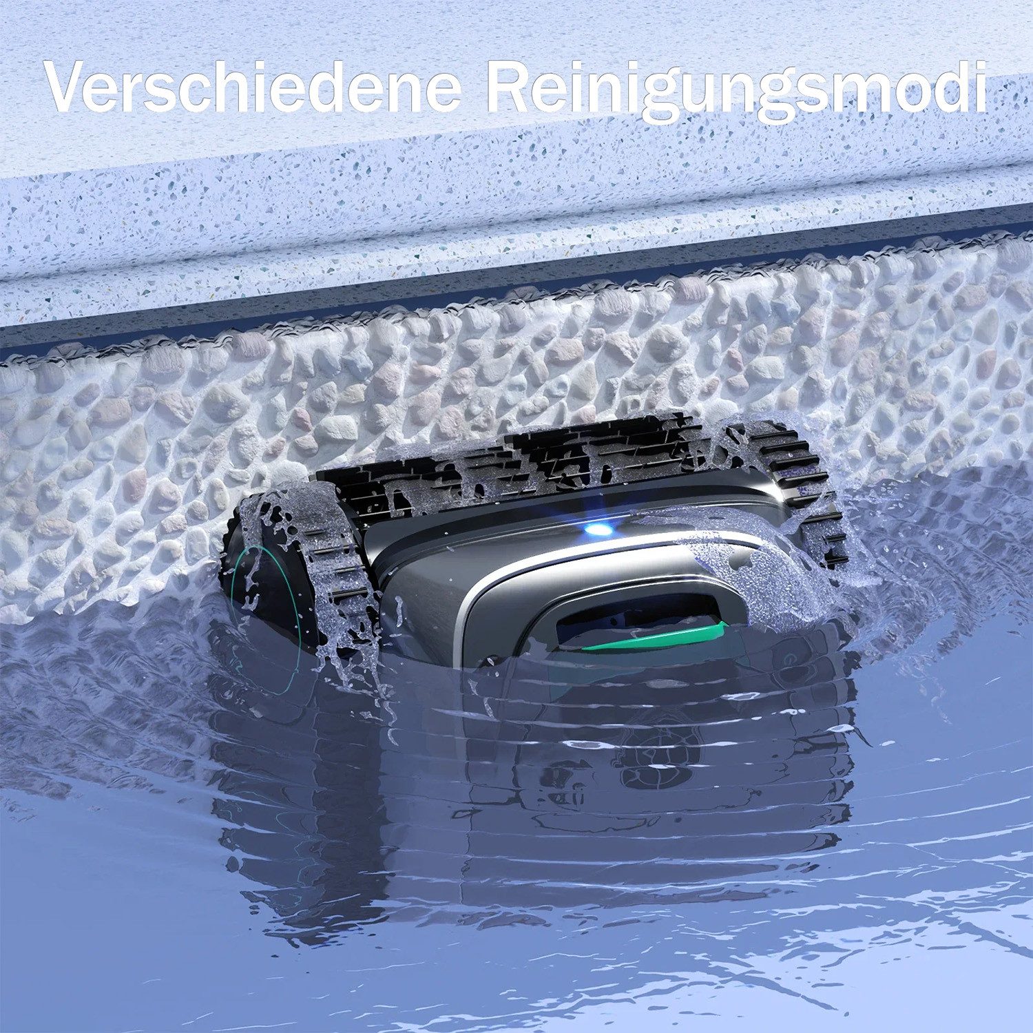 WYBOT Poolroboter C1 Pro Kabelloser Betrieb ideal für große Flächen