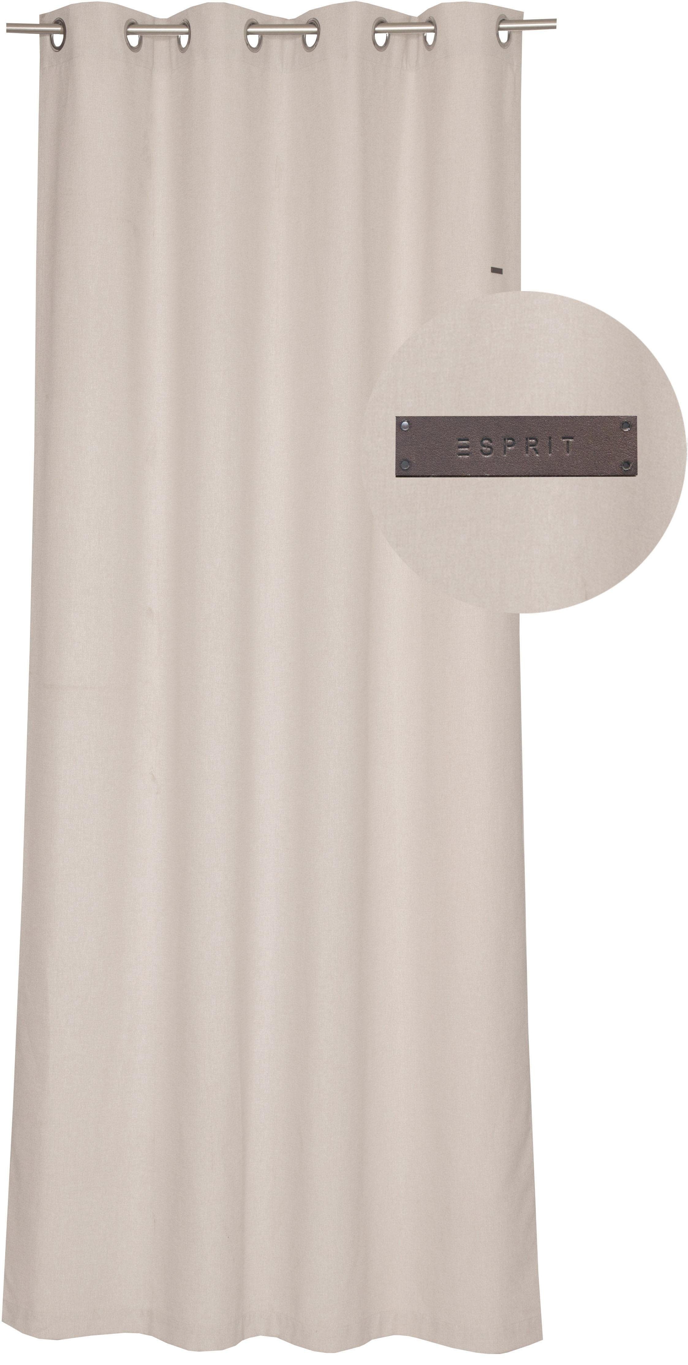 Esprit Vorhang Harp (1 St), Ösen, blickdicht, Microfaser, HxB: 250x140, Bli günstig online kaufen