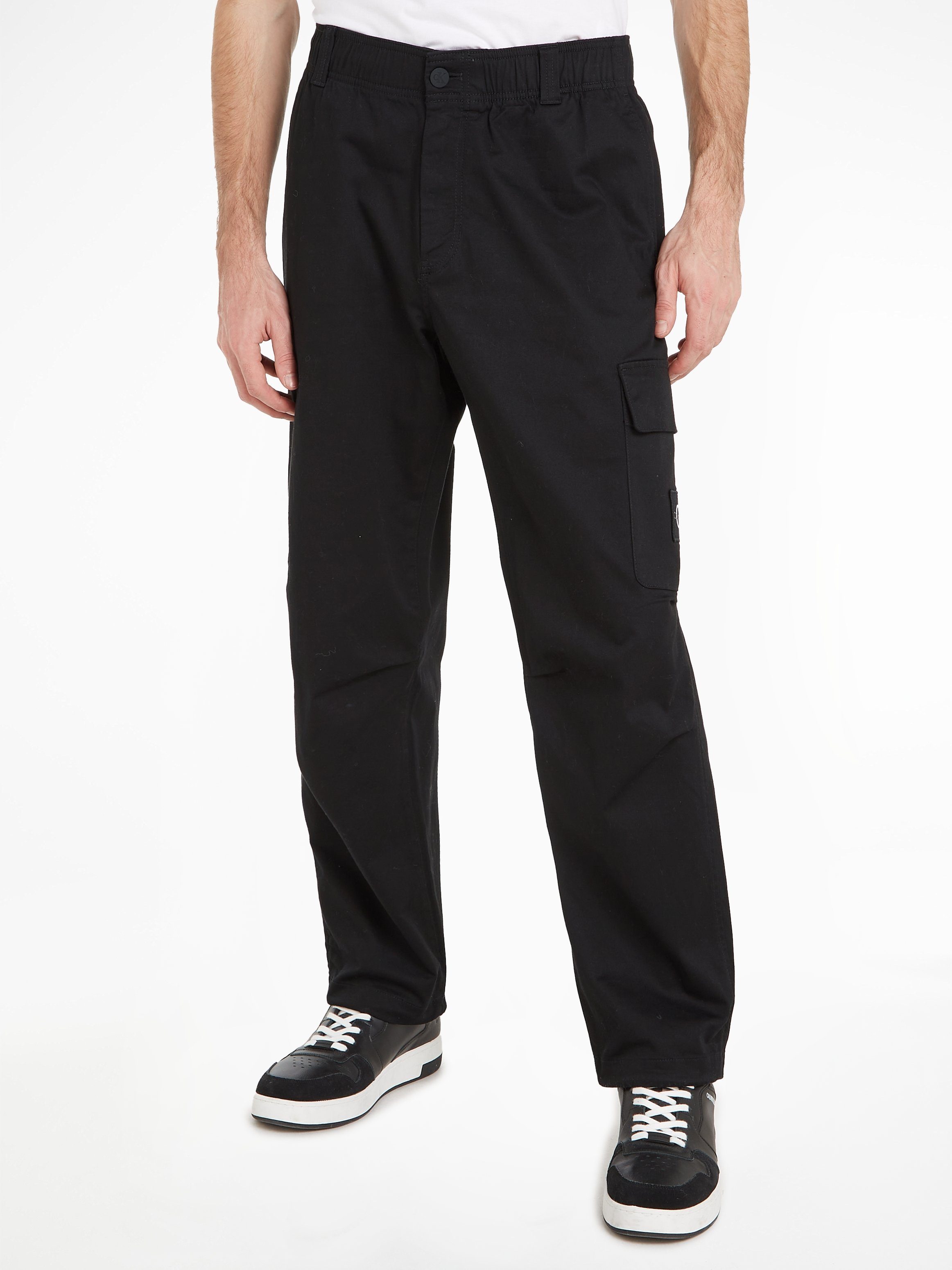 Calvin Klein Jeans Cargohose ESSENTIAL REGULAR CARGO PANT, Web aus 20%  recycelt Baumwolle