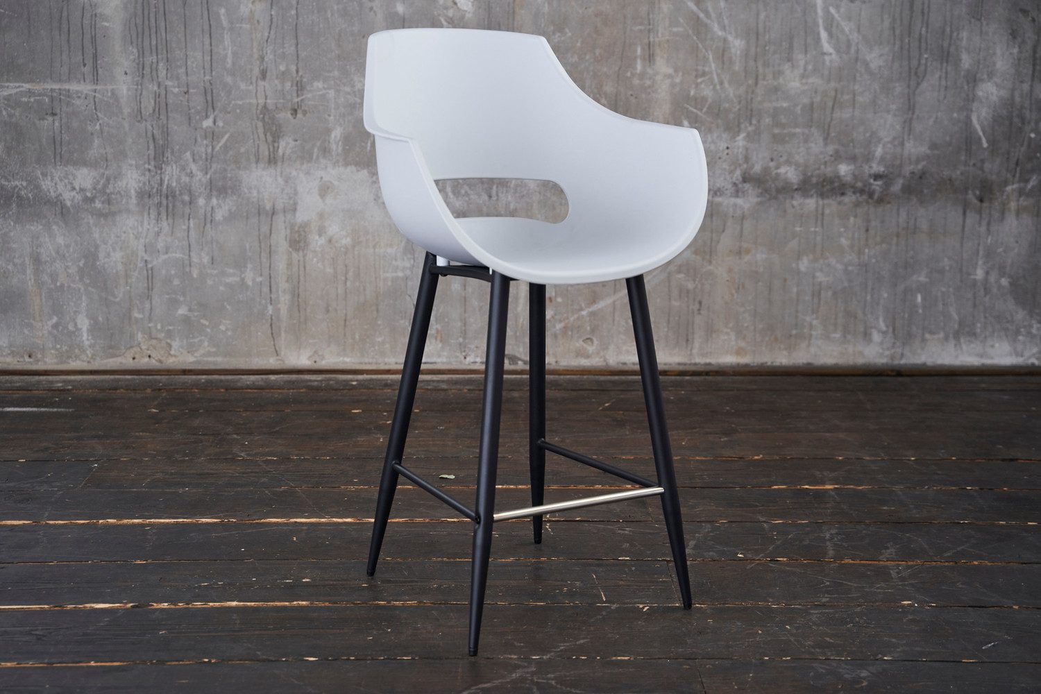 KAWOLA Barhocker ZAJA Kunststoff Barstuhl - Bequem & Stabil - Design Hocker, Moderner Thekenhocker, Sitzhöhe 65cm, pflegeleicht & robust