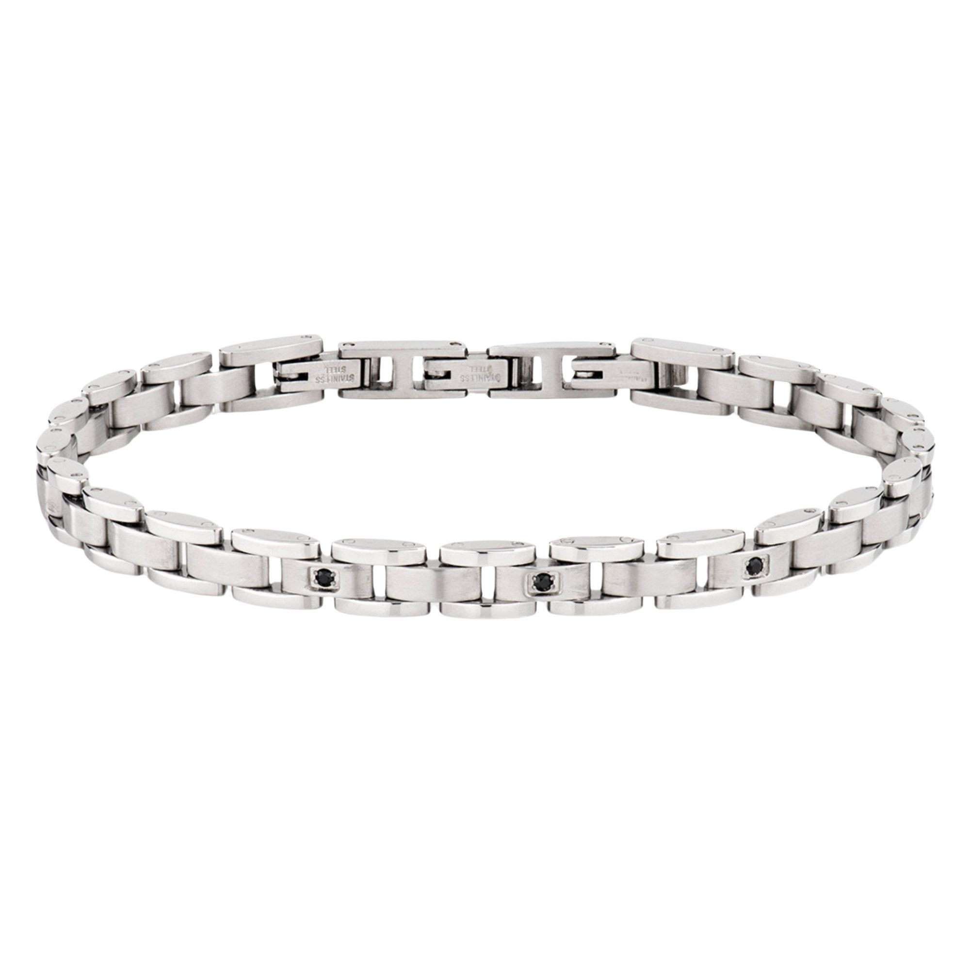 Amen Armband Armband Edelstahl black diamonds Herren ACBR474-1, black diamonds