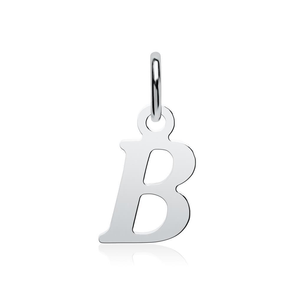 Unique Kettenanhänger Unique Buchstabenanhänger "B" 925er Sterlingsilber Anhänger SP0893