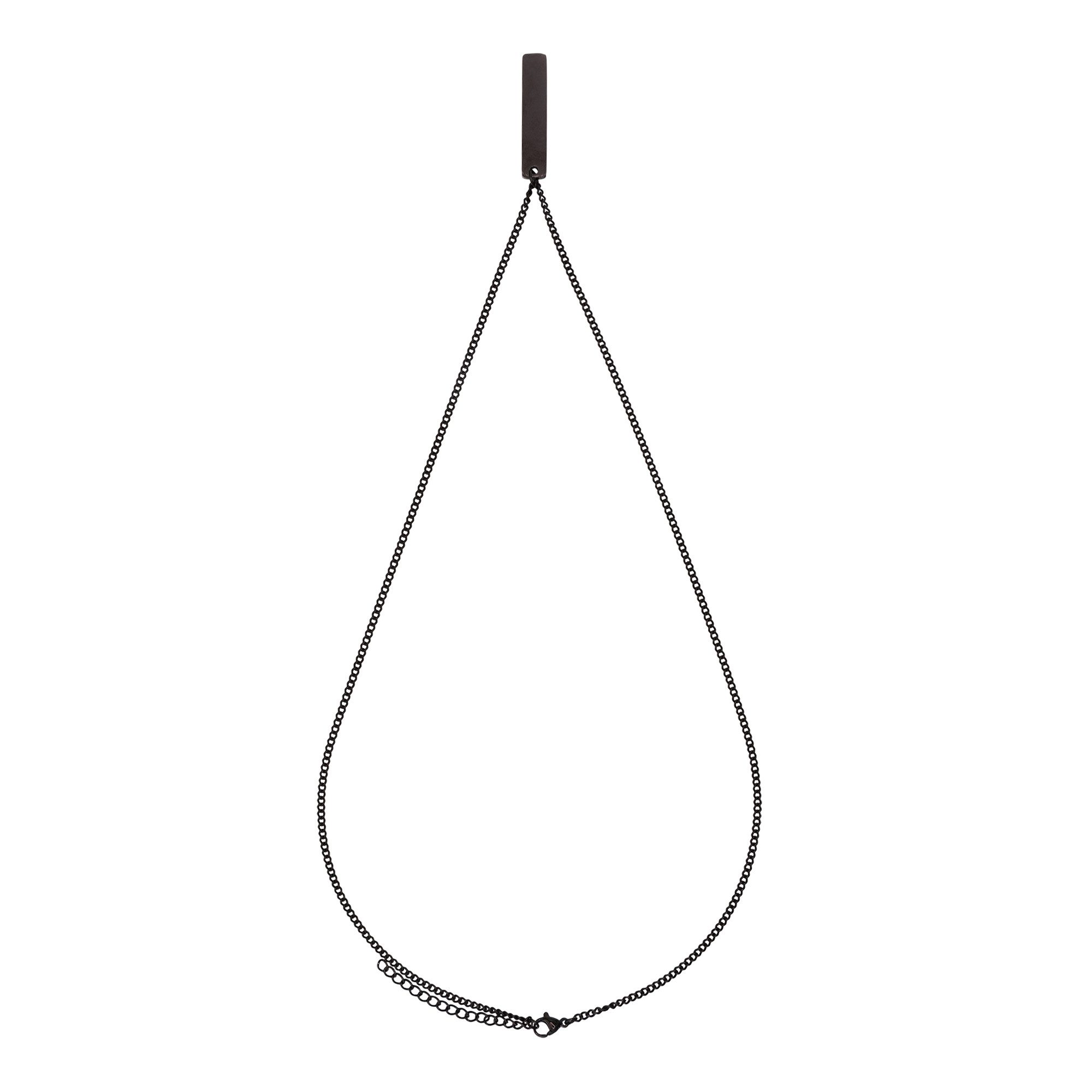 Heideman Collier Piri schwarz farben (keine Angabe, inkl. Geschenkverpackung), schlichte Kette Männer