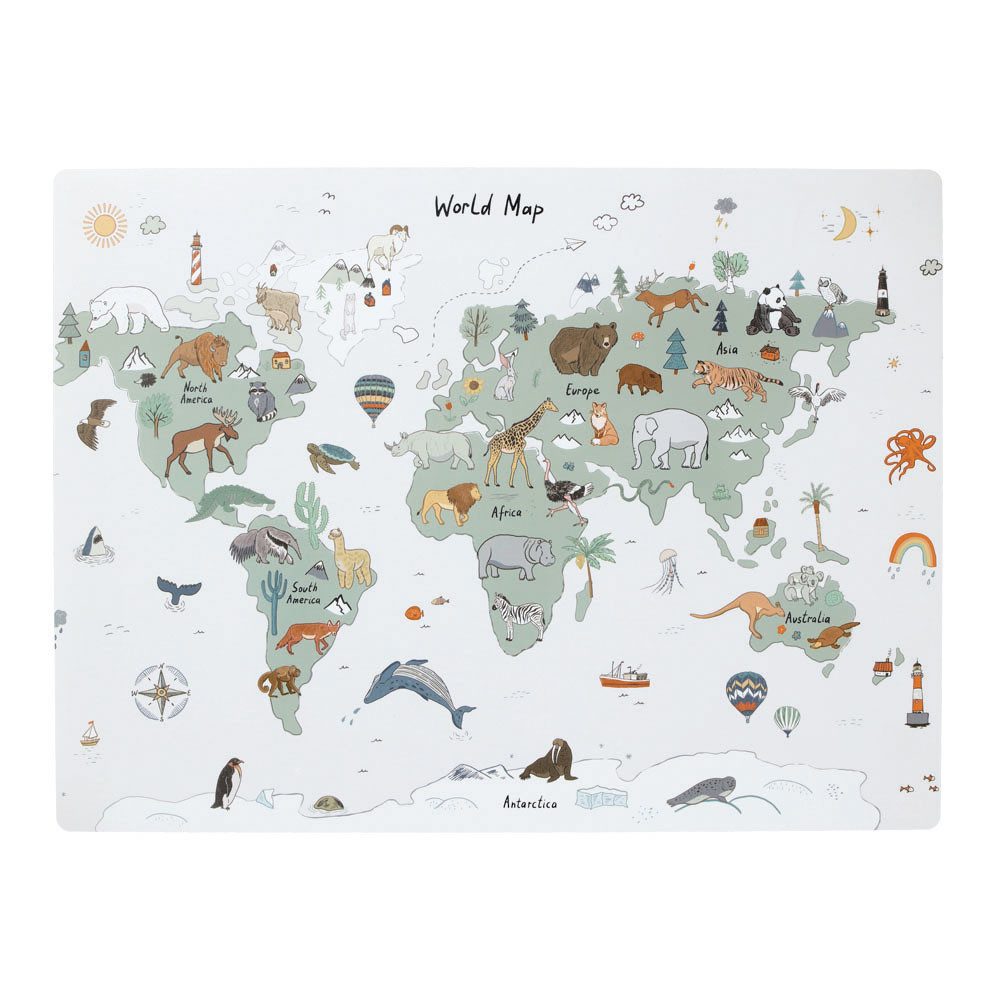 Zeller Present Schreibtischunterlage -/Bastelunterlage 'World'