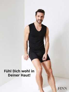 FINN Design Achselhemd Business Unterhemd Ärmellos mit V-Ausschnitt Herren feiner Micro-Modal Stoff, maximaler Tragekomfort