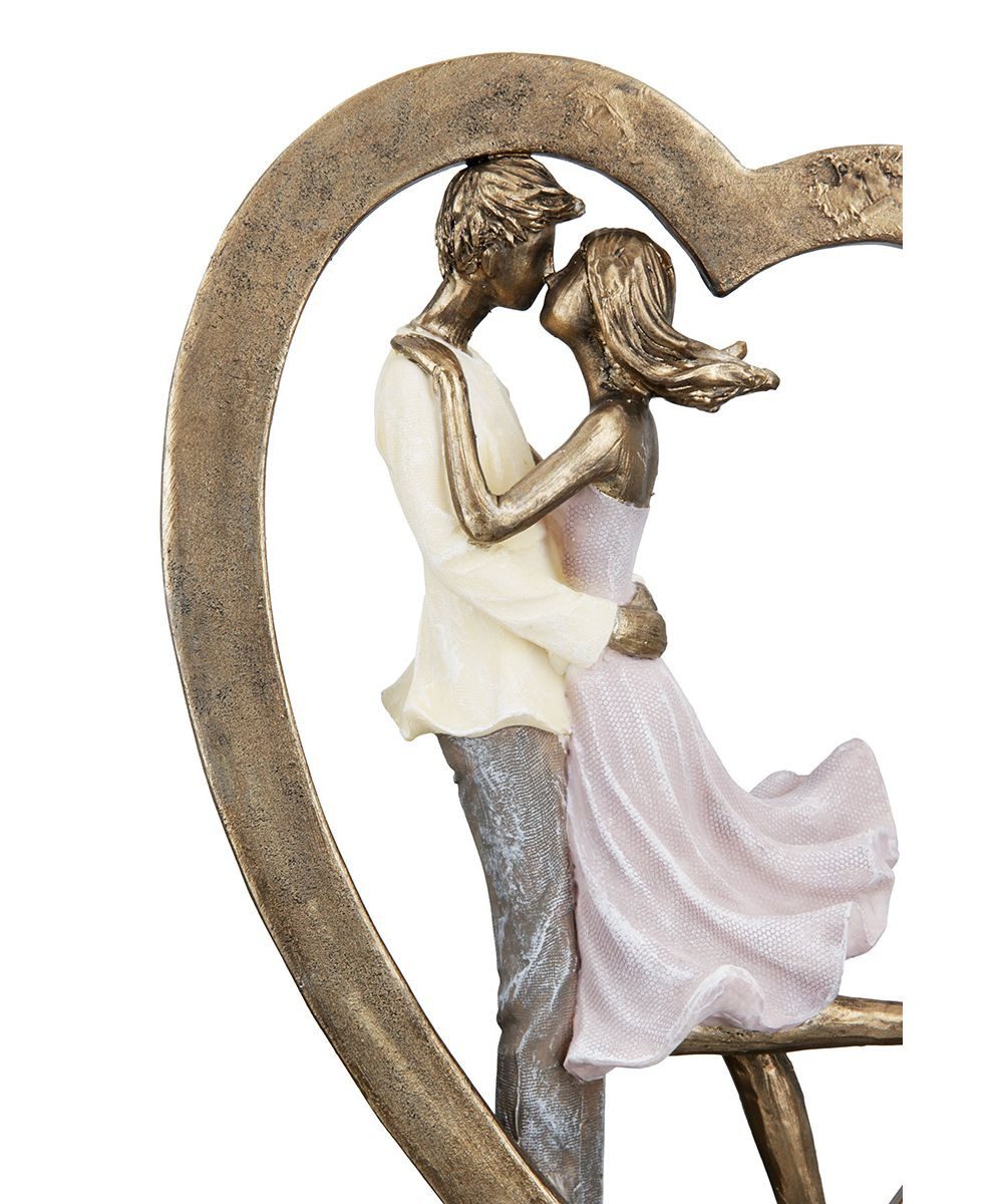 GILDE Dekoobjekt Herz Paar im Herz 37443 Kunstharz 27 cm Figur Liebe Geschenk