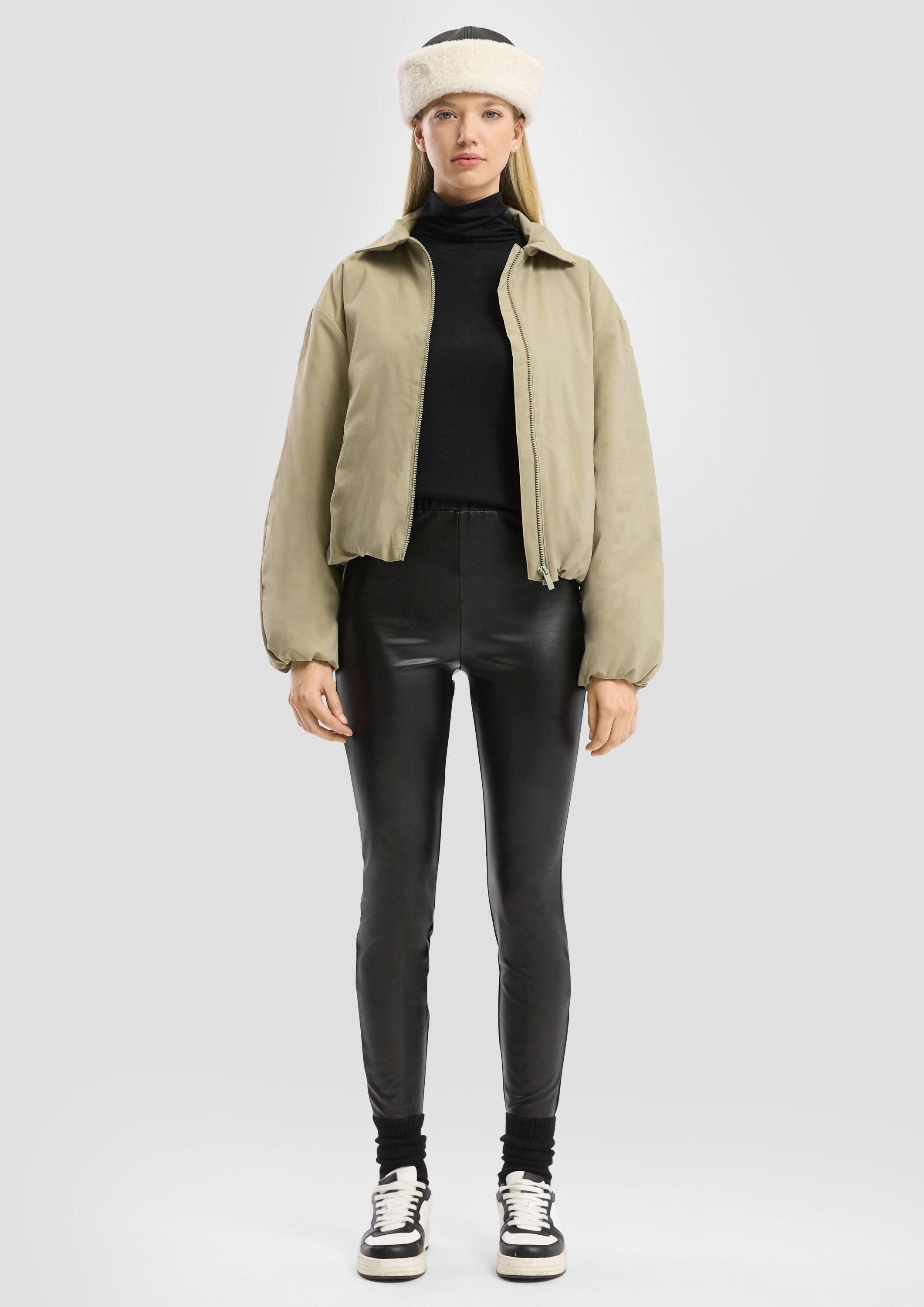 QS Leggings Leggins Leggings in Leder-Optik günstig online kaufen