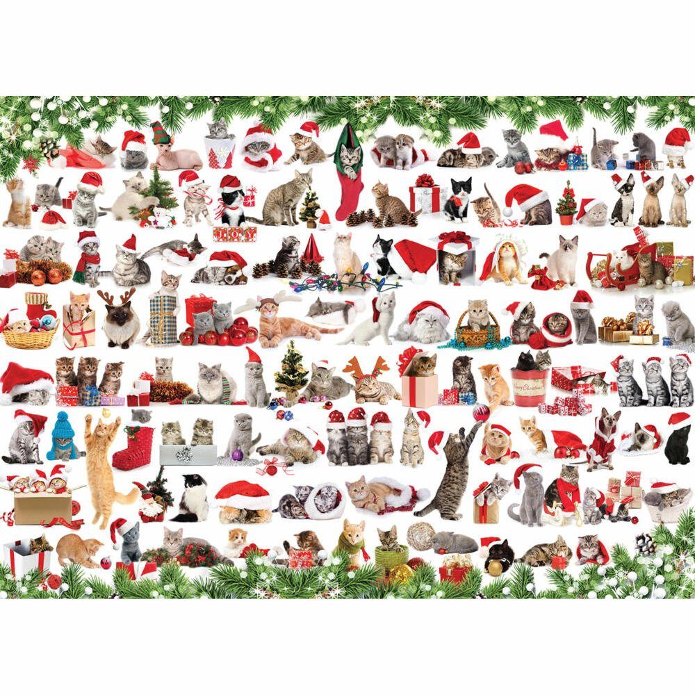 EUROGRAPHICS Puzzle Weihnachtskzatzen, 1000 Puzzleteile