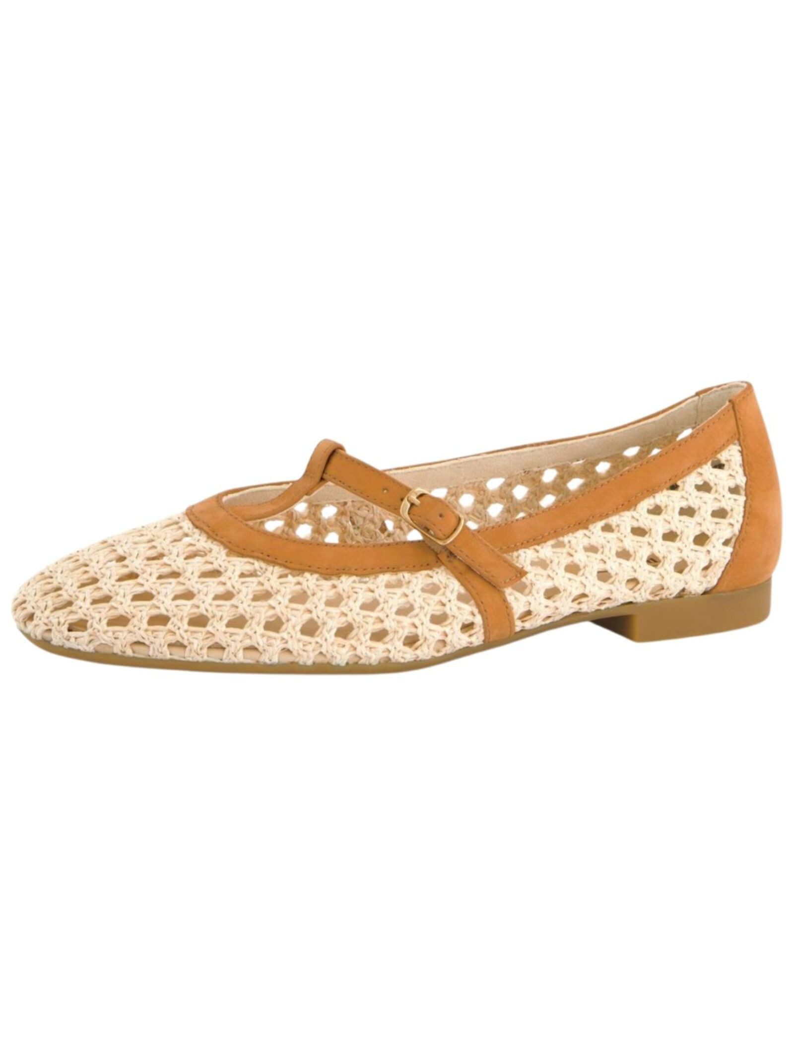 Paul Green Ballerinas Nubukleder/Textil . Riemchenballerina günstig online kaufen