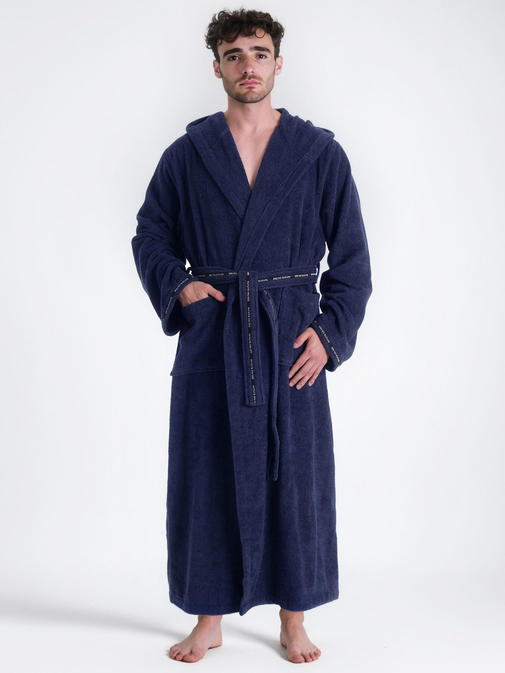 Bruno Banani Herrenbademantel Danny, Normallänge & Überlänge, auch in extra günstig online kaufen