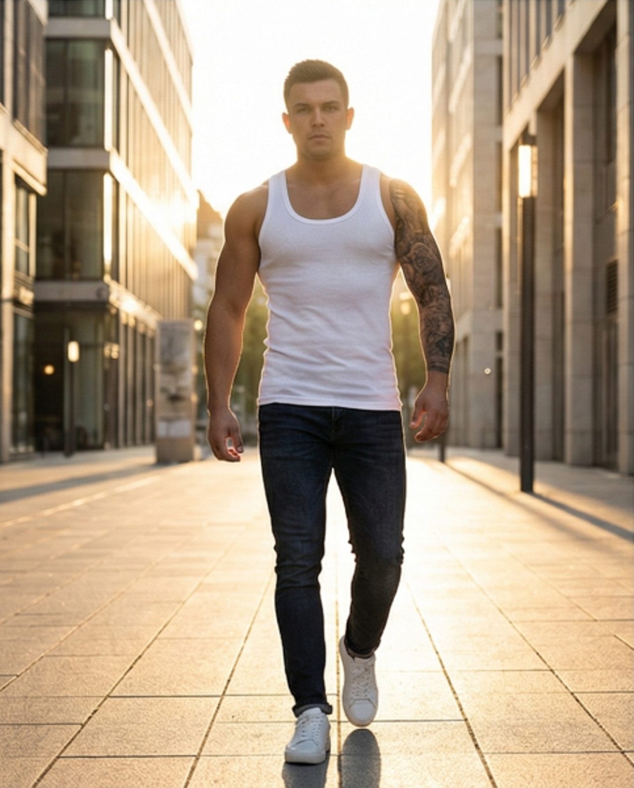 Stahlbogg Achselhemd 4er Pack Unterhemd Achselshirt für Herren (Packung, 4er Pack)