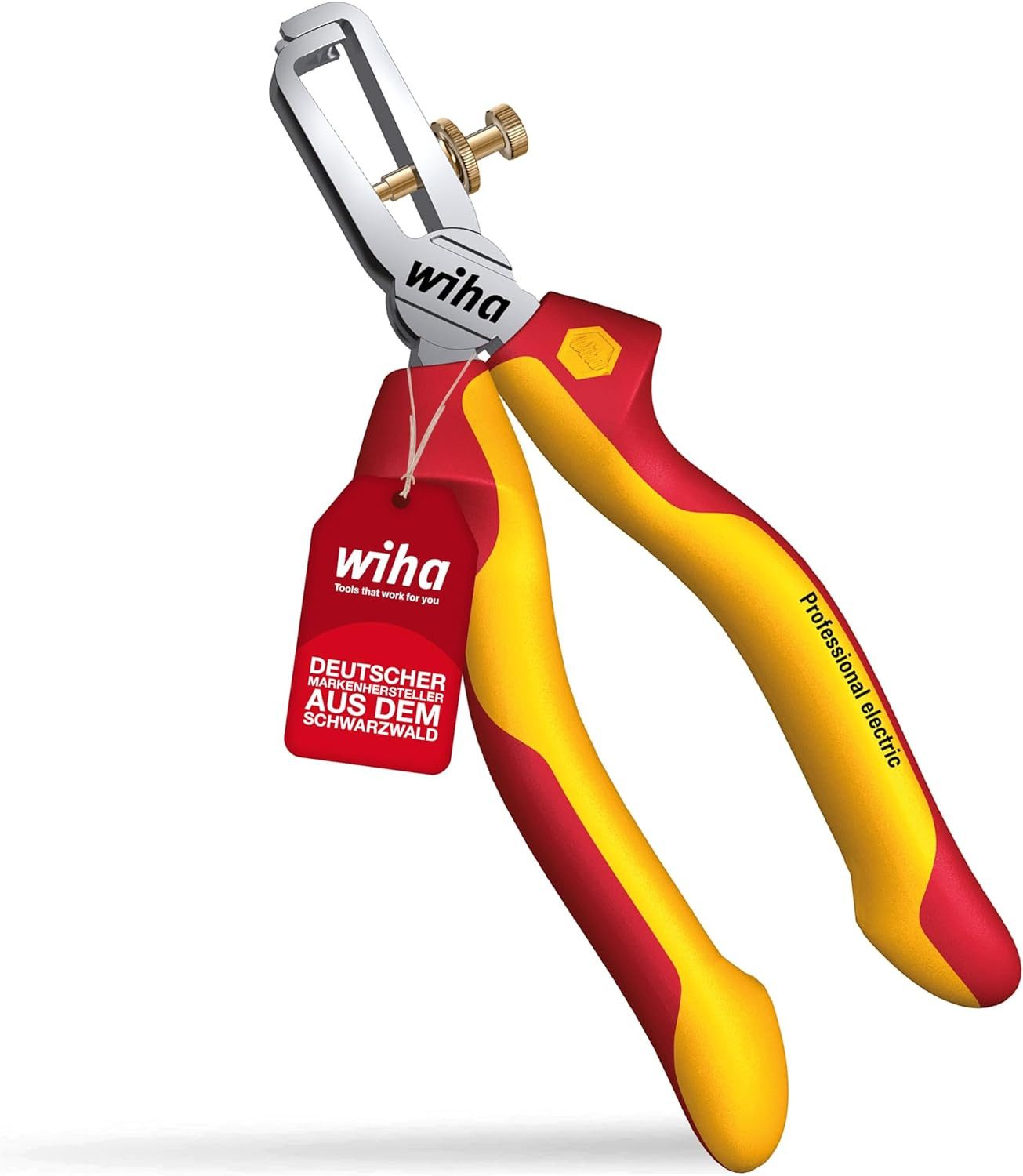 Wiha Abisolierzange Professional electric (27437), 160 mm, für präzises und sicheres Abmanteln