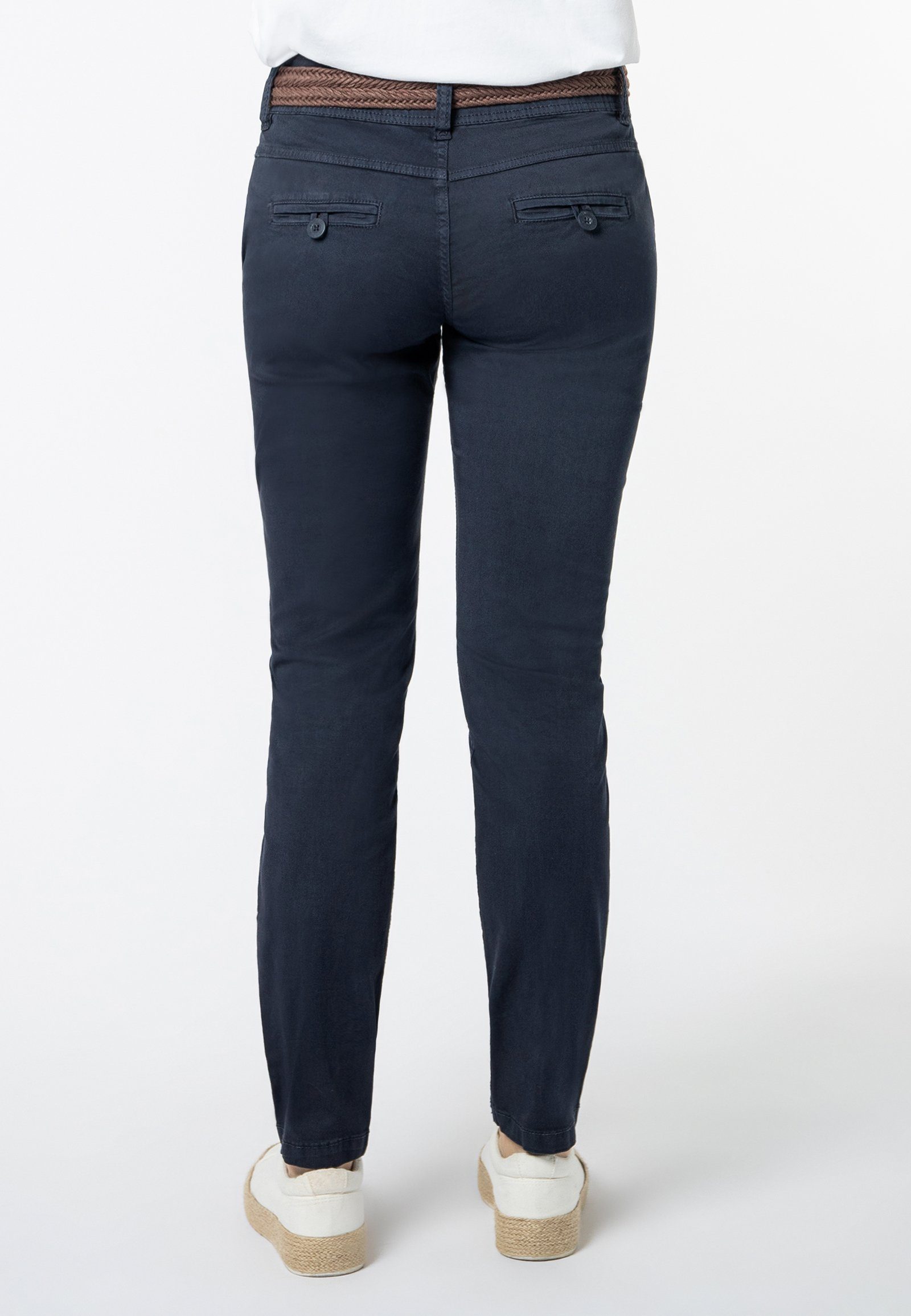 SUBLEVEL Chinohose Chino Hose mit Gürtel günstig online kaufen