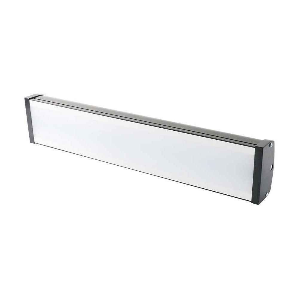 V-TAC LED Flutlichtstrahler, LED-Leuchtmittel fest verbaut, Neutralweiß, LED Hallenstrahler Schwarz IP65 1-Flammig Gewerbeleuchte L 51 cm