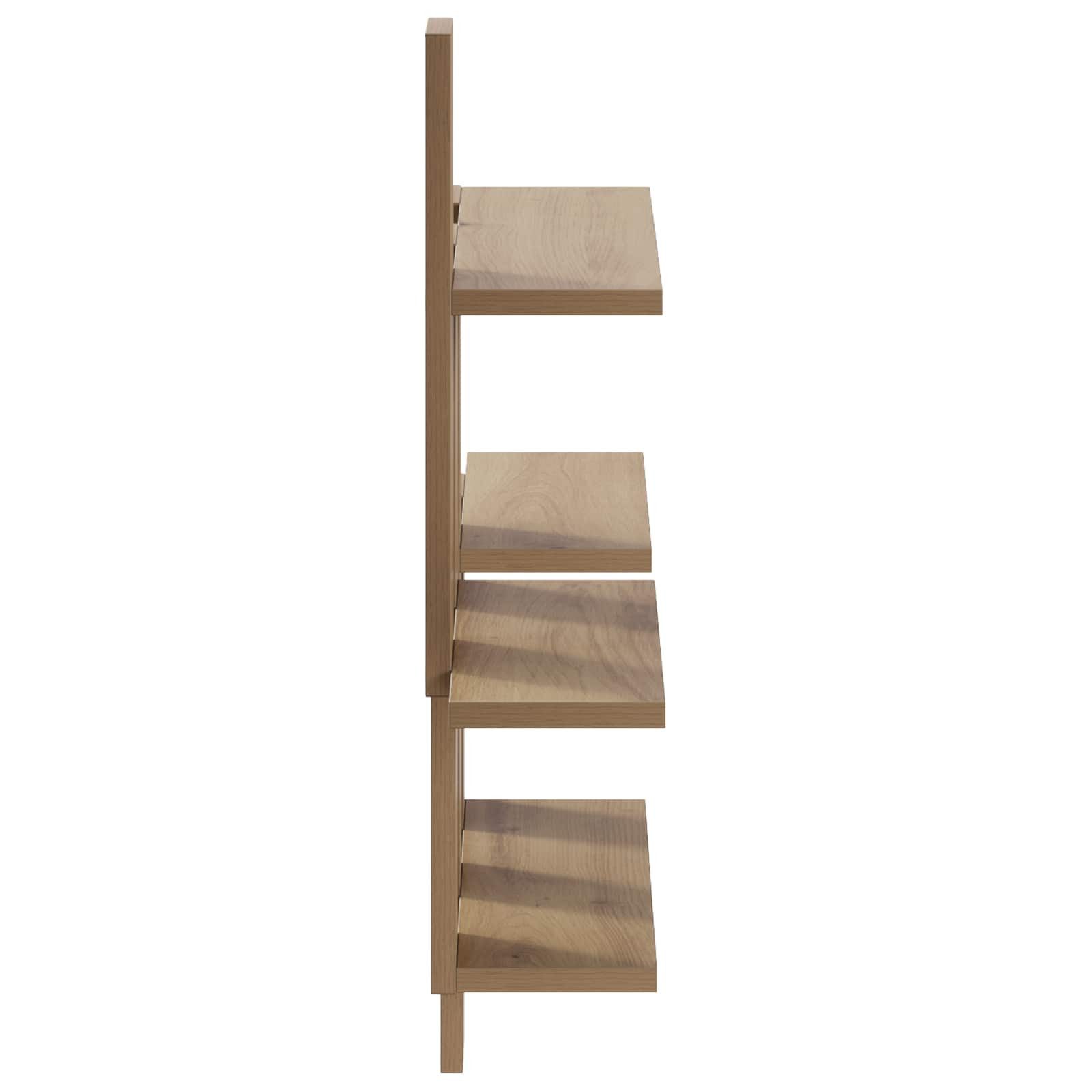 vidaXL Regal Wandregal Artisan-Eiche 85 x 13,5 x 73,5 cm Holzwerkstoff, 1-tlg. – Bild 4 von 5