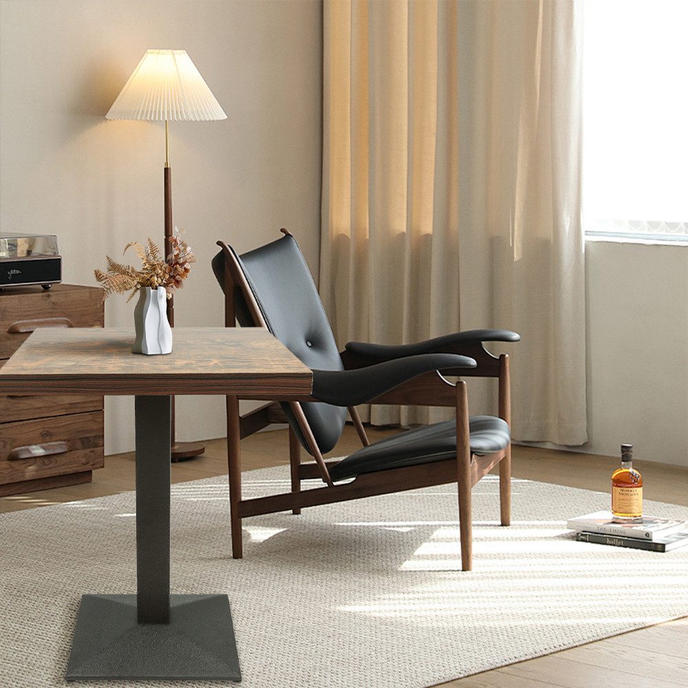 JEOBEST Esstisch Esszimmertisch 60x60cm mit Holzplatte, Quadratisch Küchentisch, Metallbeinen, für Wohnzimmer Esszimmer Balkon – Bild 4 von 5