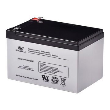 Sunstone Power AGM Batterie 12V 12AH wartungsfrei Bleiakku für USV Alarmanlage Bleiakkus (12 V)