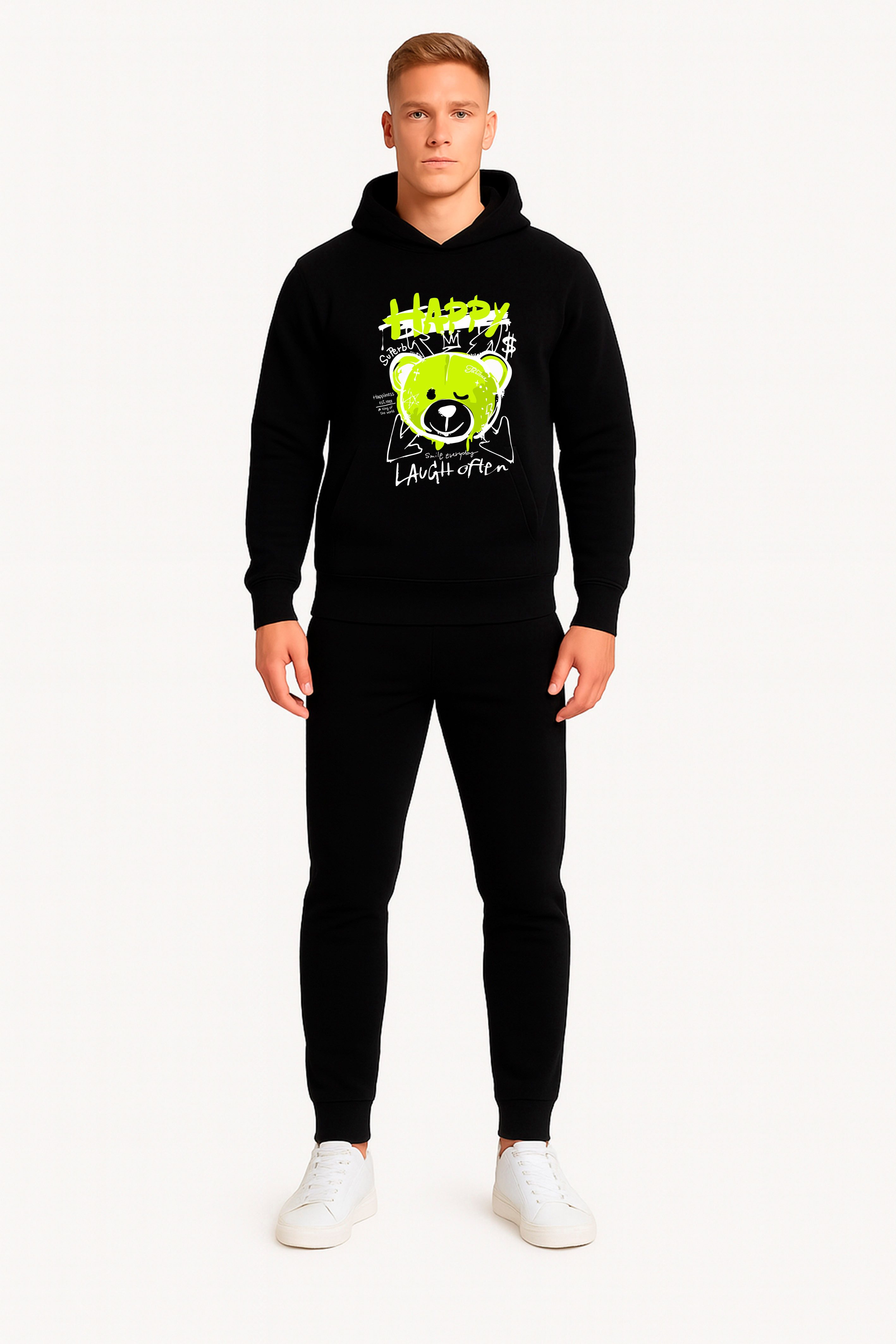 Banco Hoodie Herren Streetwear Kapuzenpullover Casual Sweatshirt mit Frontp günstig online kaufen