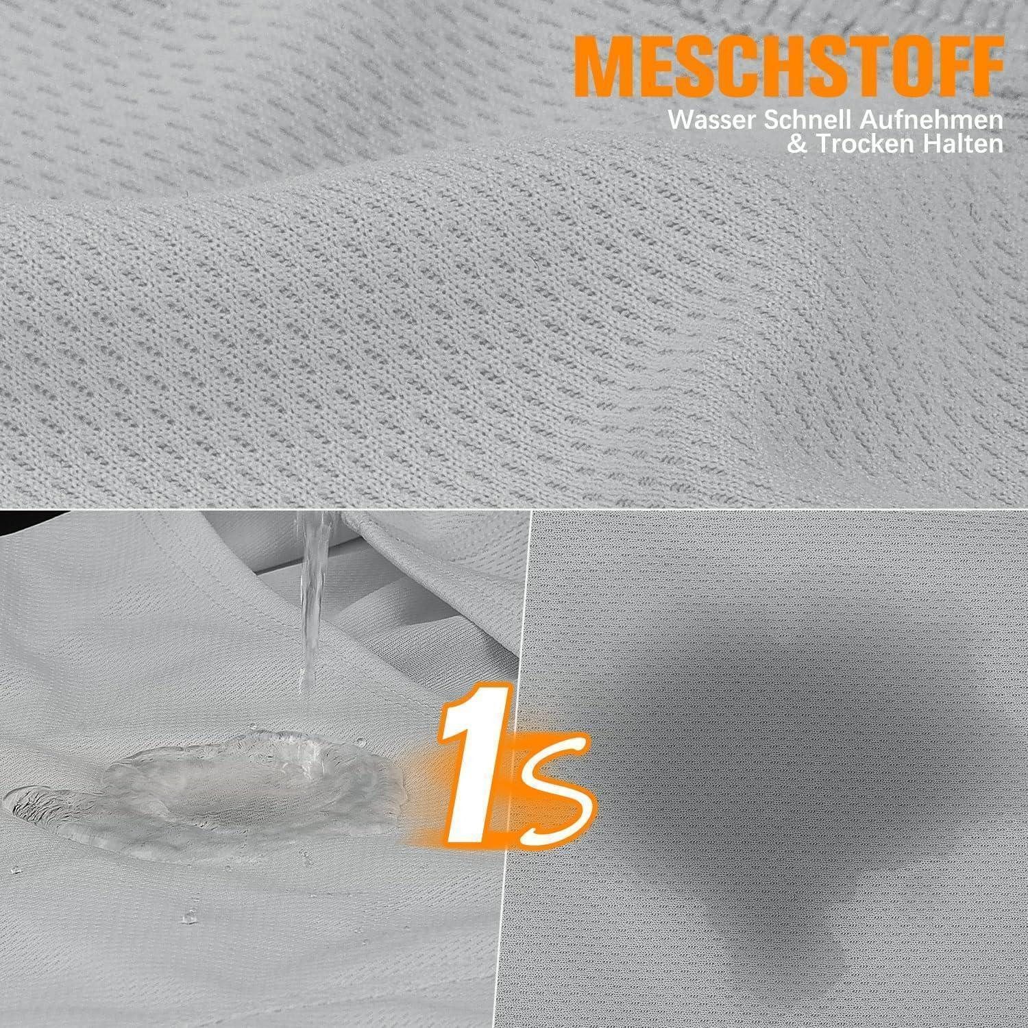 LuxusKollektion Sturmhaube Sturmhaube Balaclava Herren Damen Motorrad Fahrrad Schwarz Hellgrau
