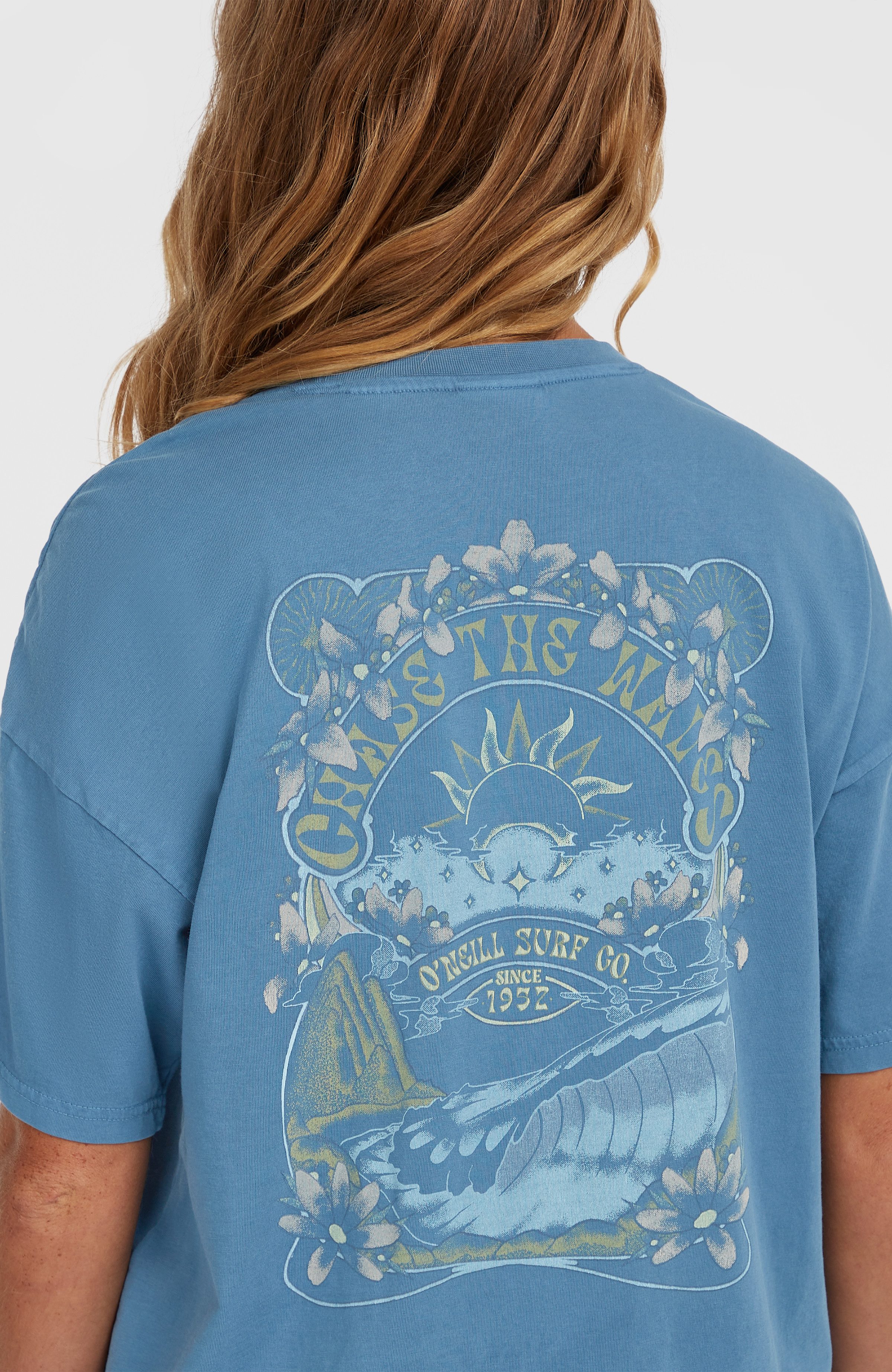 O'Neill T-Shirt Beach Vintage T-Shirt mit wasserbasierten Distressed-Prints auf Vorder- und Rückseite