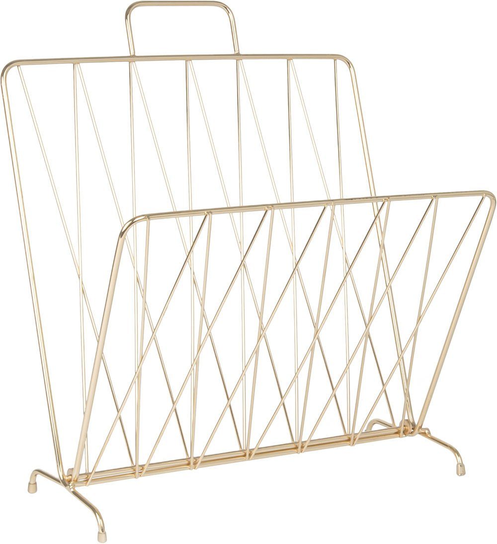 Present Time CR120 Zeitungsständer Aus Chrom – Schlankes Design, 60 Cm Hoch, 19 Cm Breit