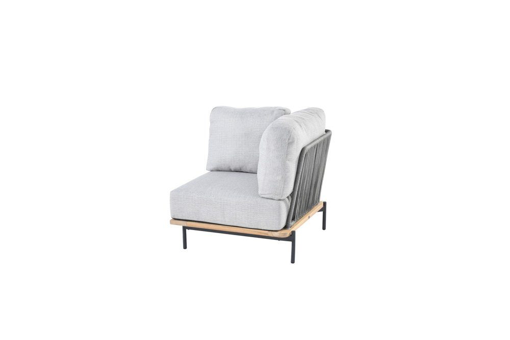 Kissen, Loungesofa 1 inkl. by 4Seasons Silver 4 Castello taste Eck-Element 3 grey seasons