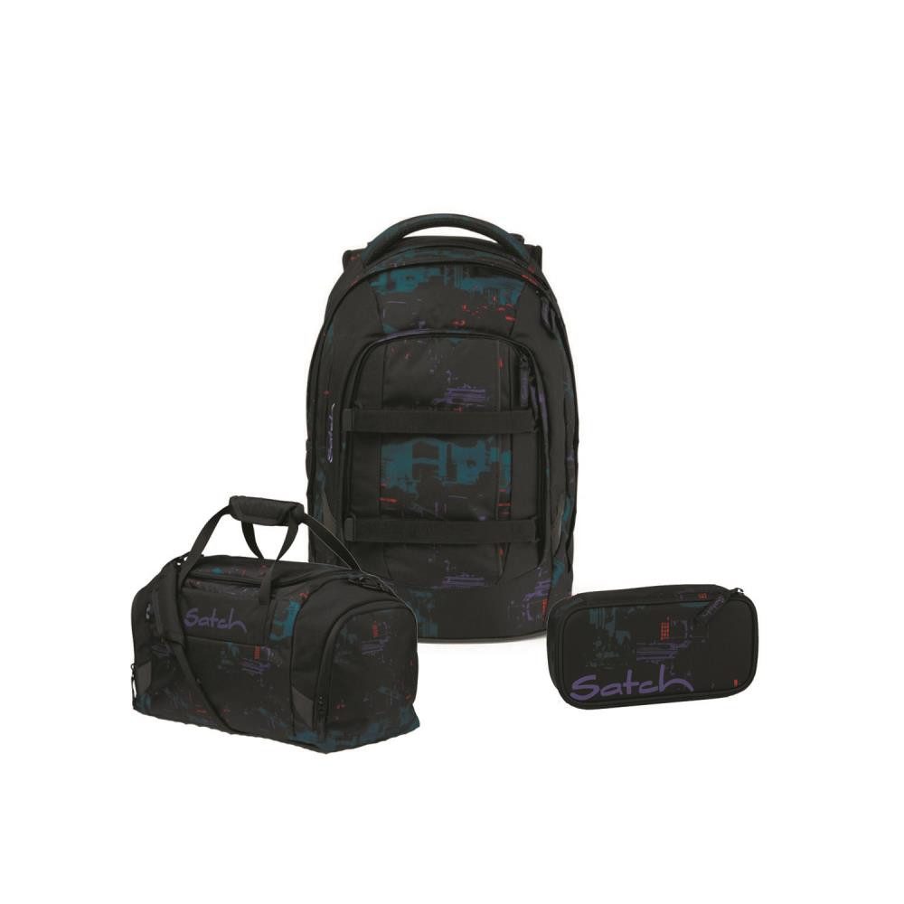 Satch Schulrucksack Pack (3tlg., inkl. Schlamperbox und Sporttasche)