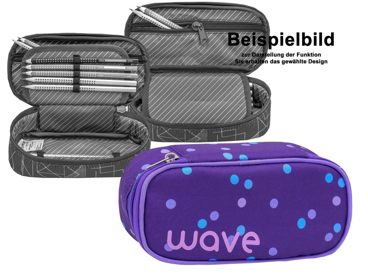 Wave Schulrucksack Infinity, Schultasche, ab Purple Jungen Klasse, für Dots Mädchen Teenager Set, 3tlg. und 5