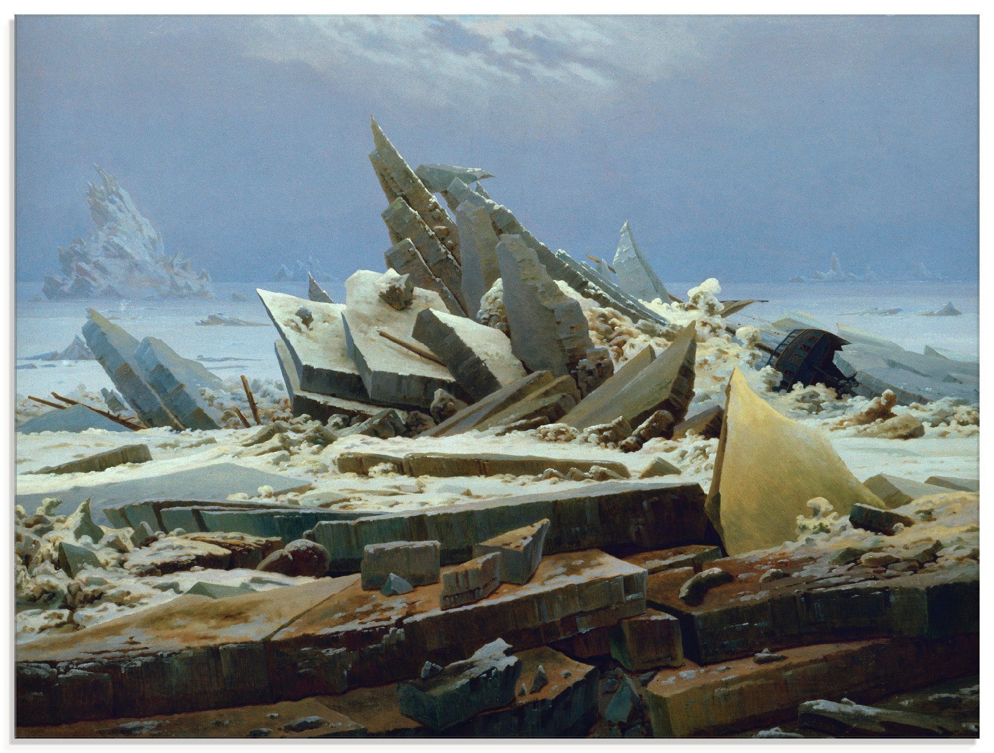 Artland Glasbild »Das Eismeer (Die gescheiterte Hoffnung)«, Gewässer (1 Stück)-Otto