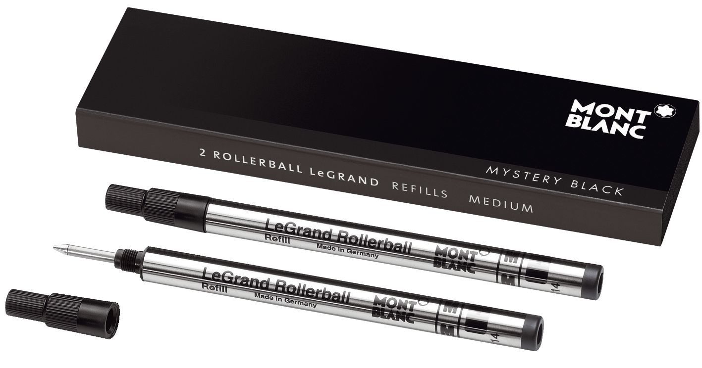 MONTBLANC Ersatzmine 2x Montblanc® 128225 Tintenrollermine LeGrand - M, mystery black