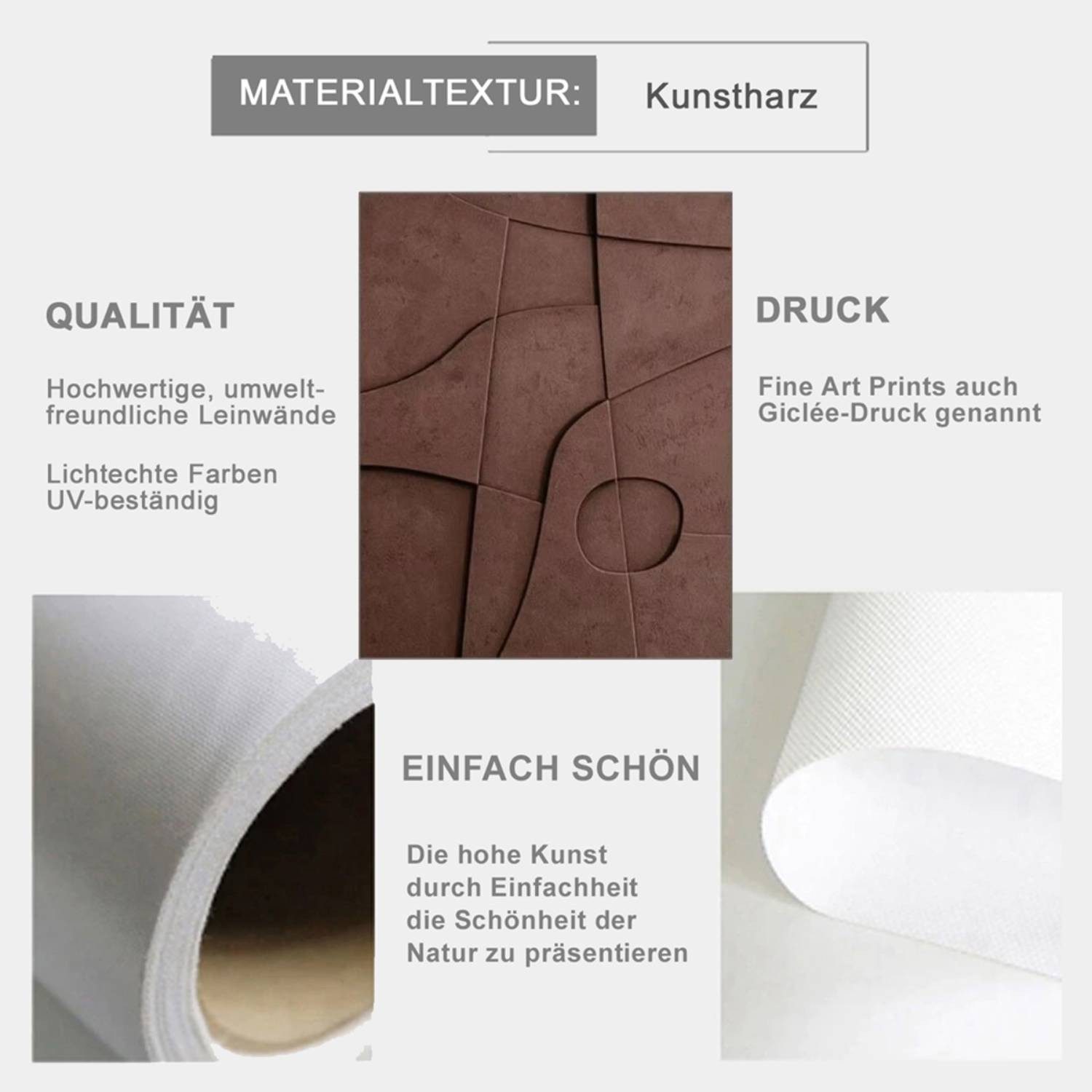 TPFLiving Kunstdruck OHNE RAHMEN, Abstrakte 3D günstig online kaufen