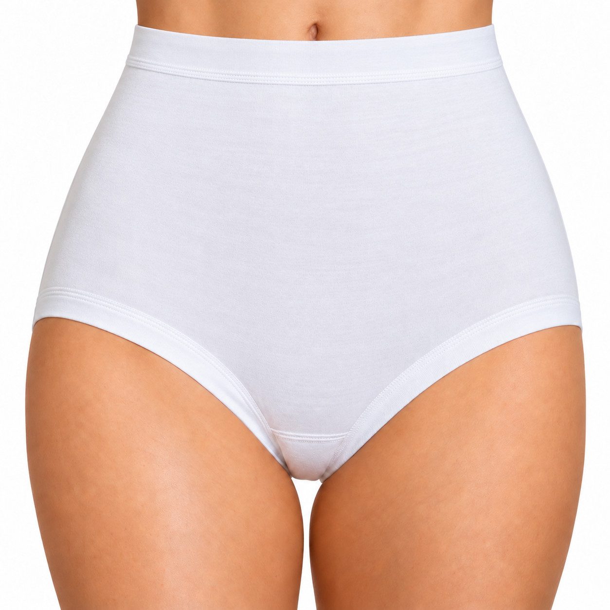 HERMKO Maxislip 11453710 Bio-Baumwolle extrahoch mit Weichbund Feinripp (glatt)