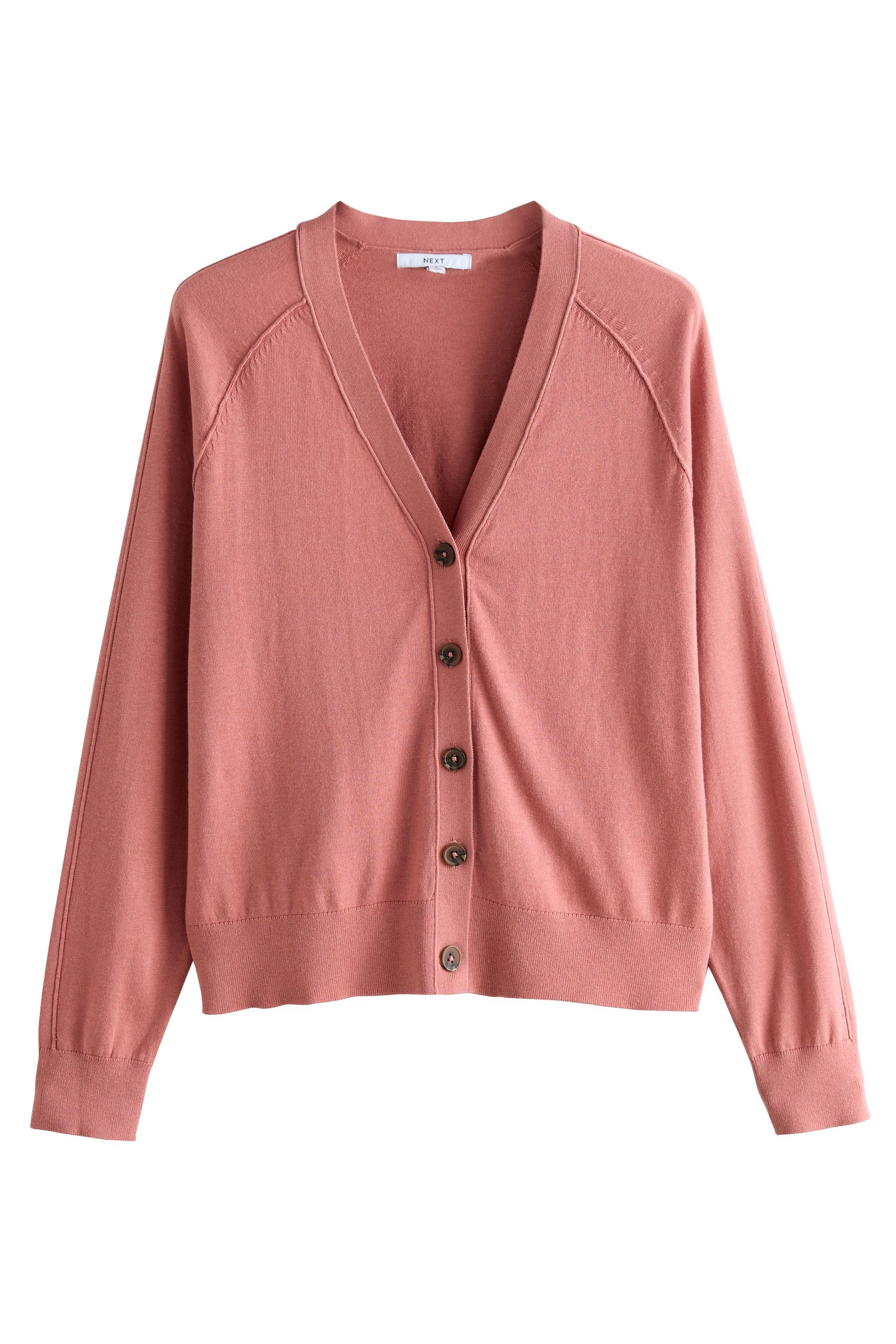 Next Strickjacke Strickjacke mit V-Ausschnitt, Kurzgröße (1-tlg) günstig online kaufen