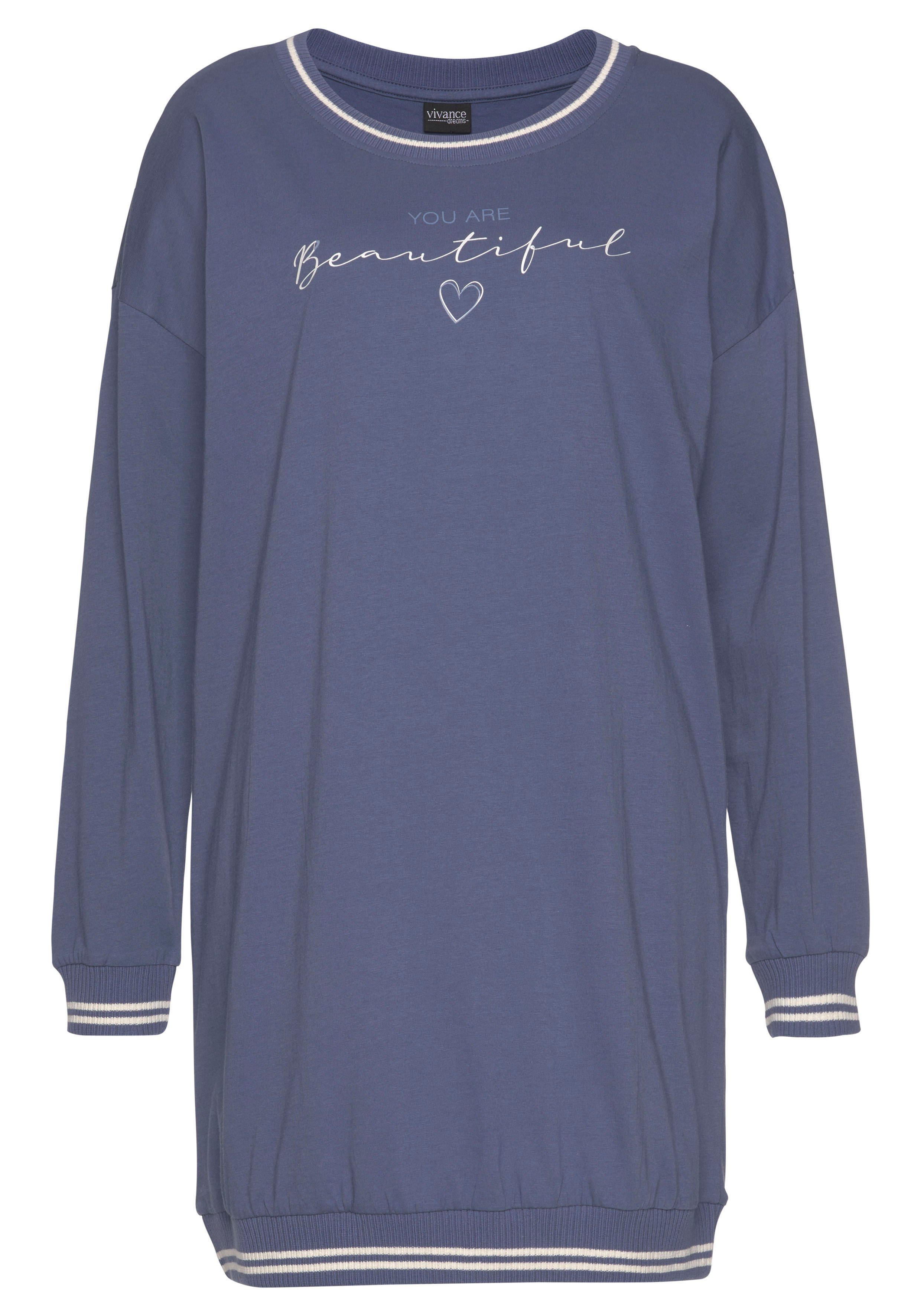 Vivance Dreams Nachthemd mit Ripp-Abschlüssen. € 22,99