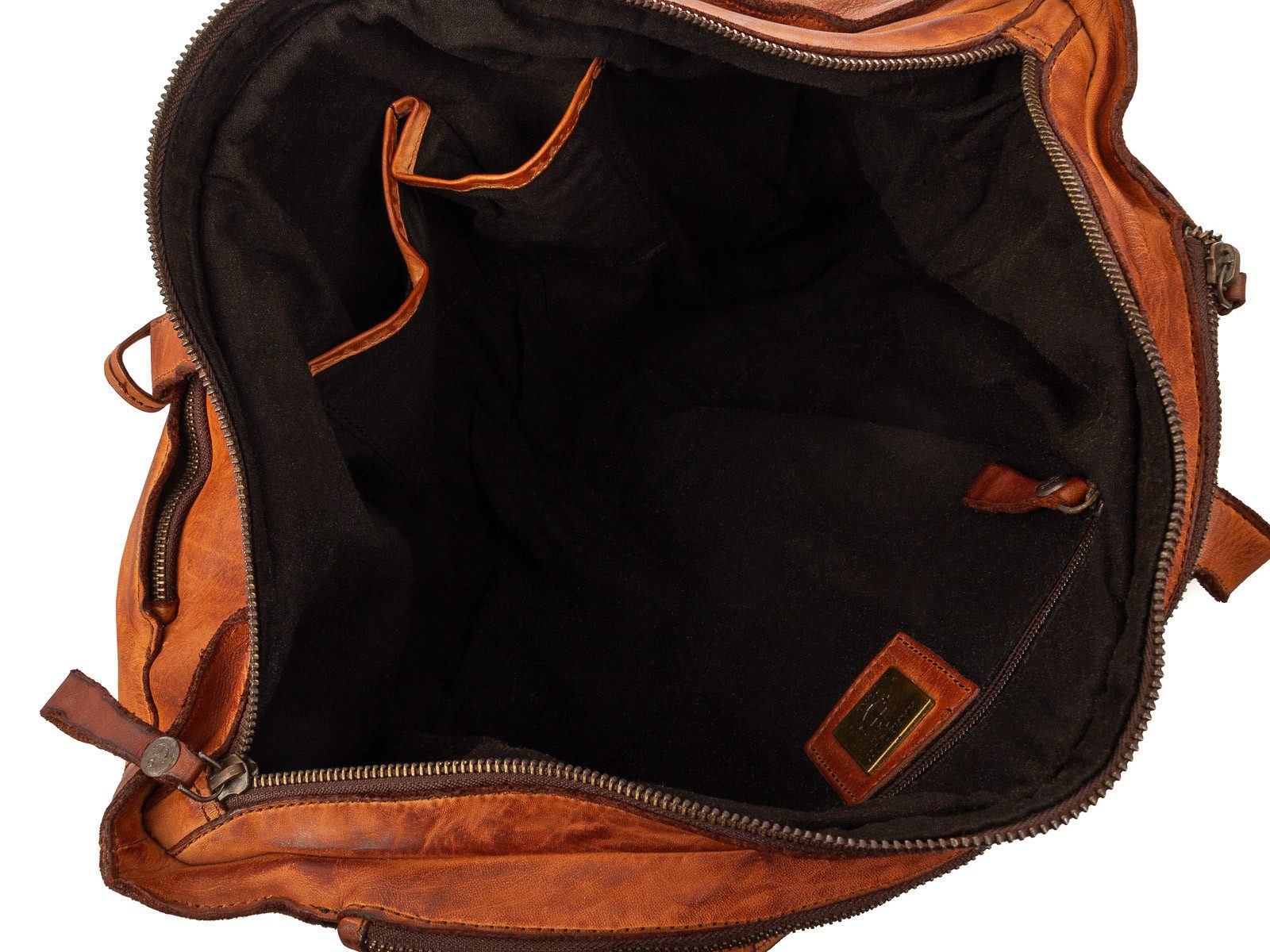HARBOUR 2nd Shopper UP13070 Totebag Style Jordan Tragetasche (ein Stück, 1-tlg., ca. B/H/T 43/42/12 cm), Leder