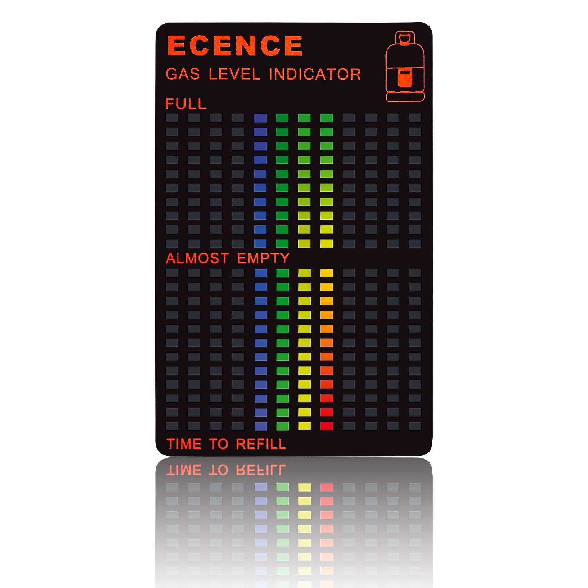 ECENCE Grillthermometer 1x Gasstand Anzeiger Füllstandsanzeige-r GLI Gas, 1-tlg.