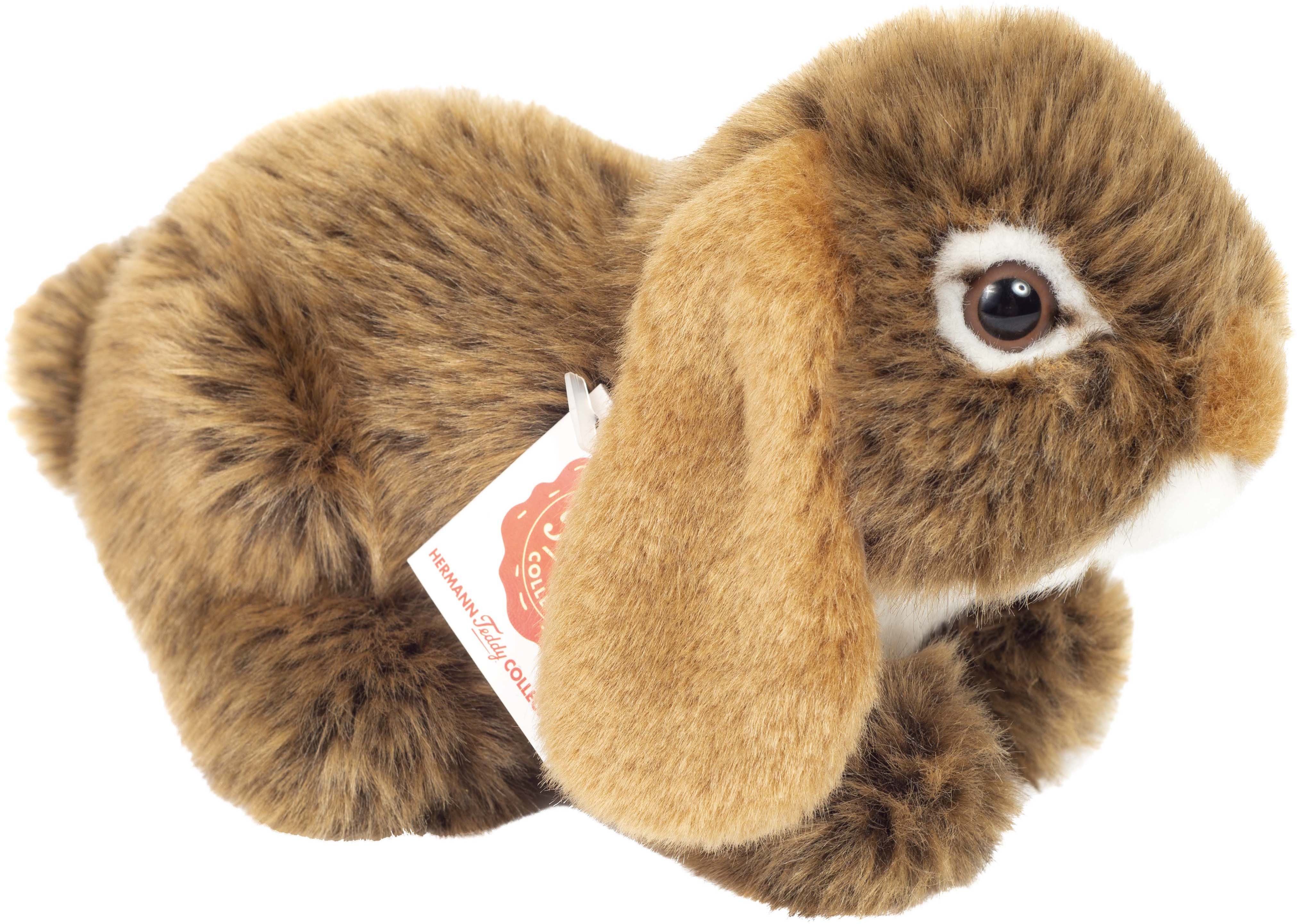 Teddy Hermann® Kuscheltier Widderkaninchen 18 cm, braun, zum Teil aus recyceltem Material