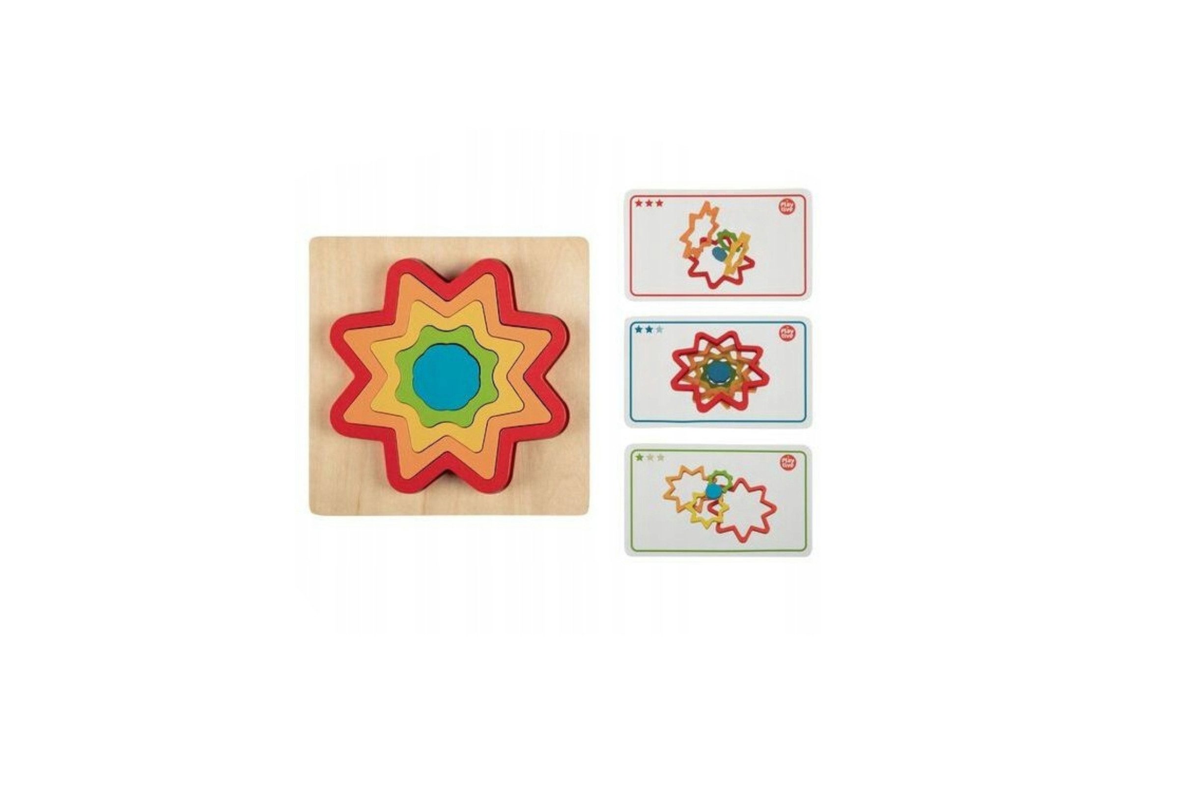 Playtive Пазлы Playtive Holzpuzzle Regenbogen 376110 Stern, Пазлыteile