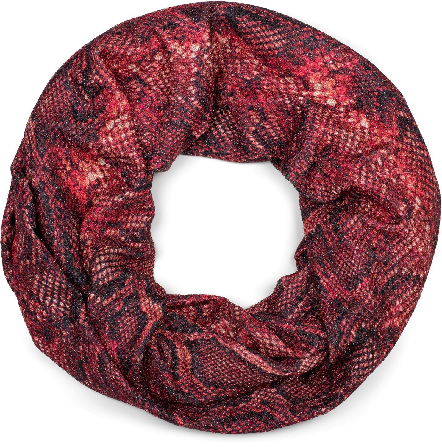 Loop Loop Schal Glitzer Schlangen Muster