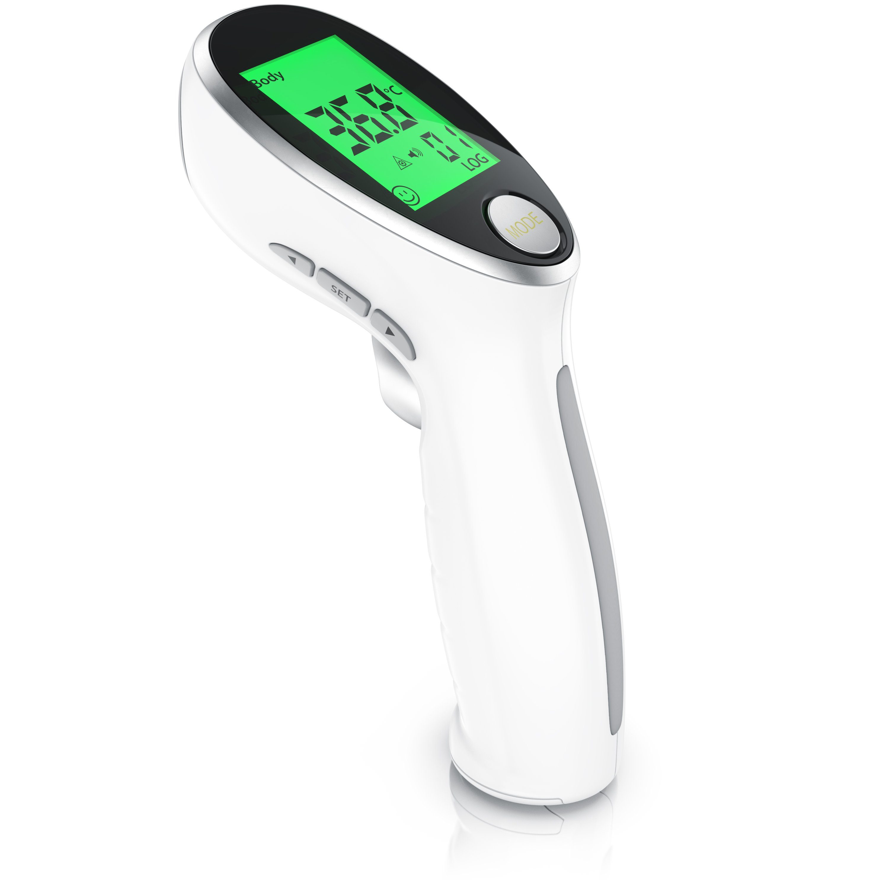 LCD Digital Infrarot Stirnthermometer Kontaktlos Körper IR Fieberthermometer 1l 
