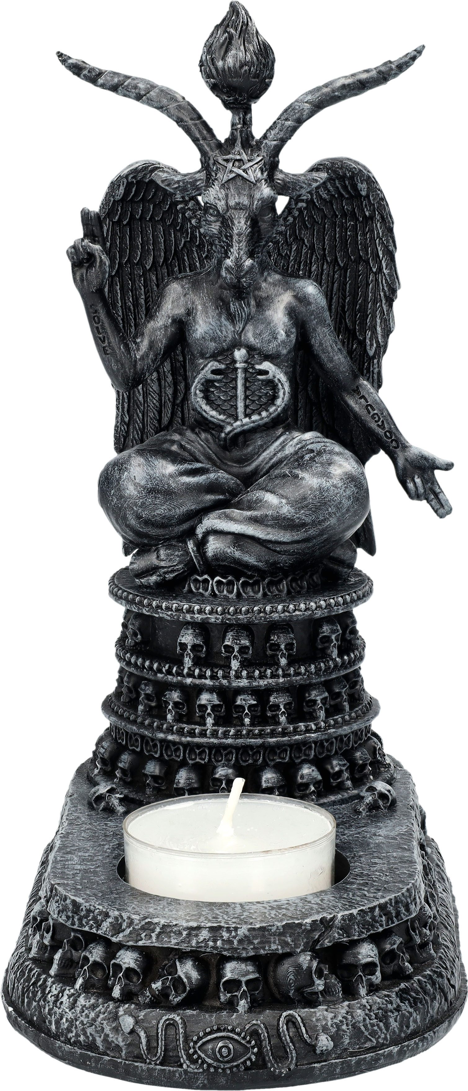 Figuren Shop GmbH Teelichthalter Teelichthalter - Baphomet's Devotion - Gothic Dekoration Nemesis Now