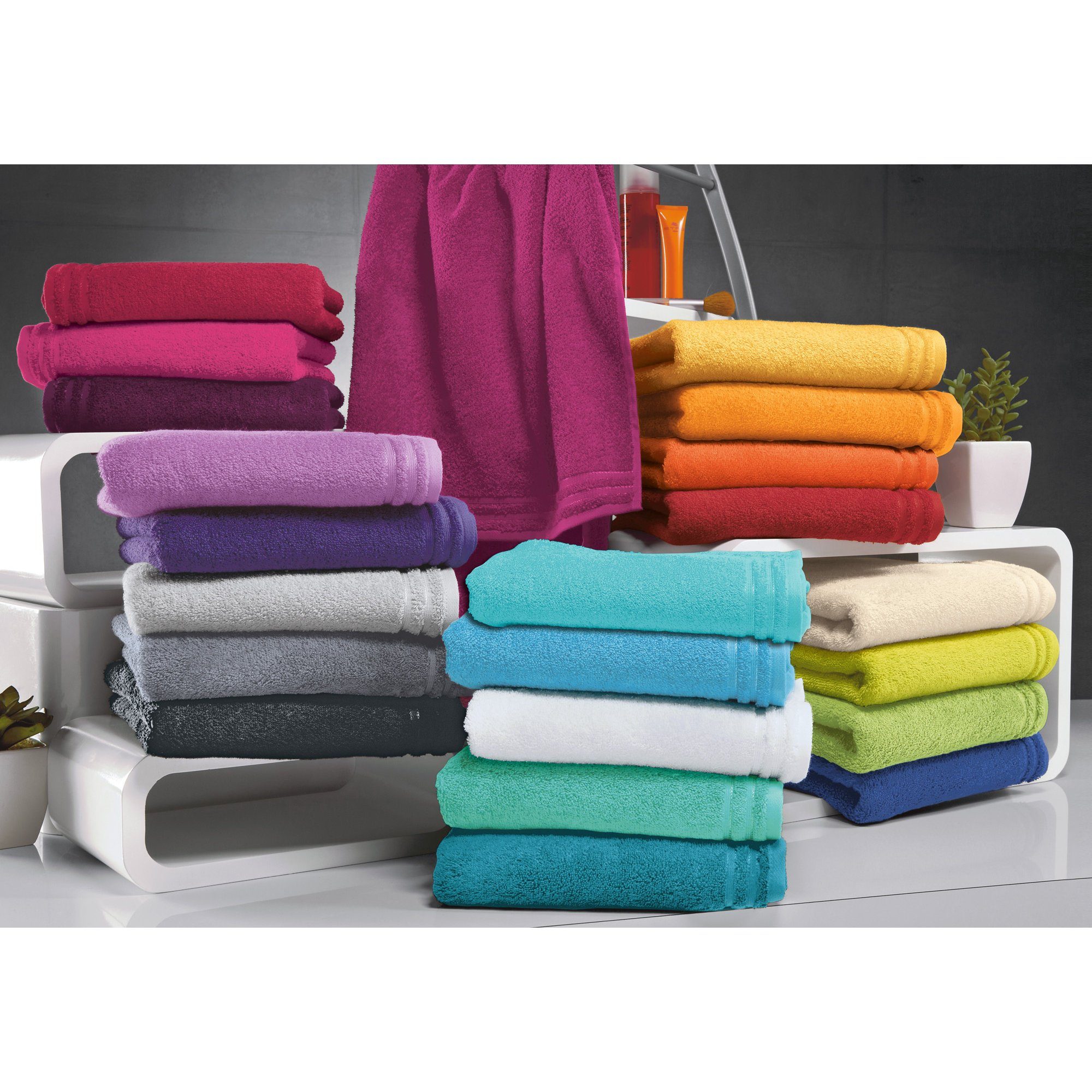 Vossen Handtuch Handtuch "Calypso Feeling", Walk-Frottier Uni günstig online kaufen