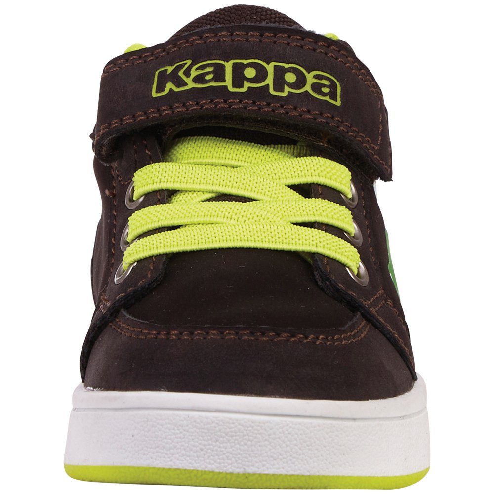 Kappa Sneaker - inklusive kinderfußgerechte für Passform Qualitätsversprechen brown-lime