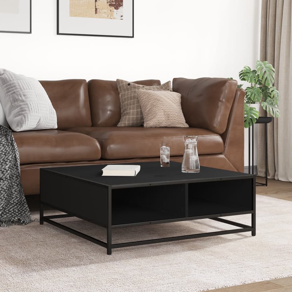 vidaXL Couchtisch Couchtisch Schwarz 80x80x30 cm günstig online kaufen